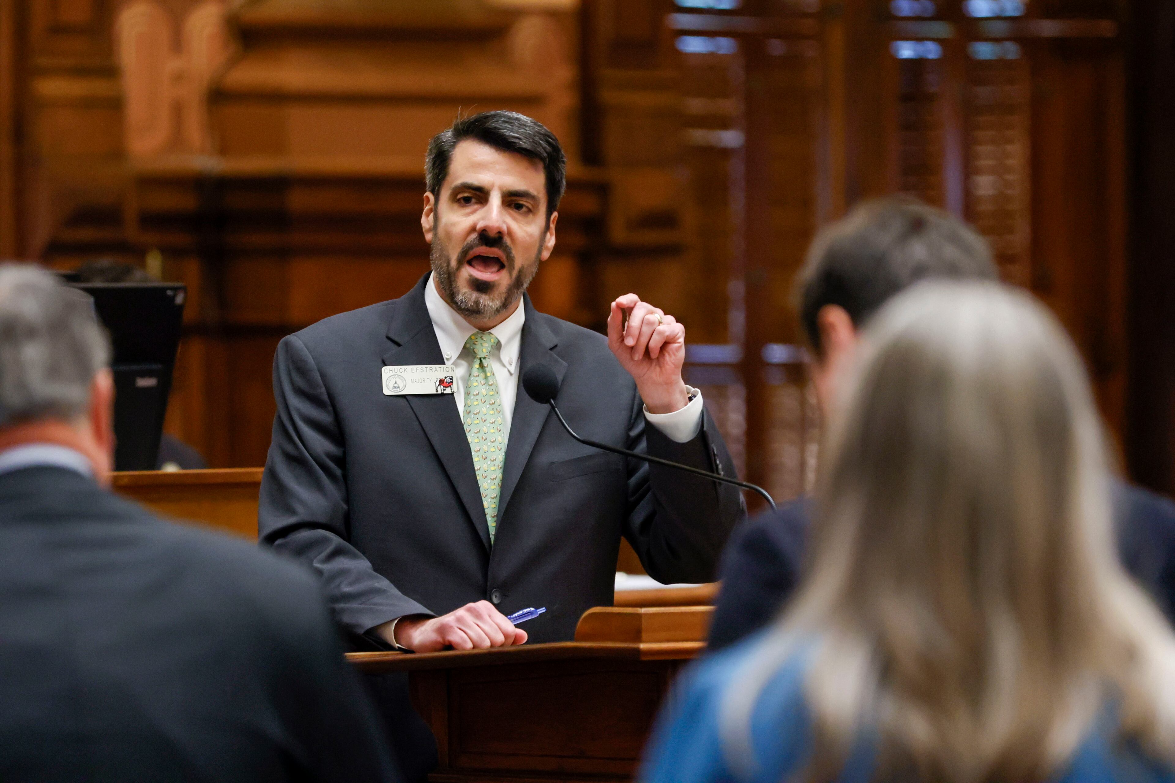 House Majority Leader Chuck Efstration, a Mulberry Republican, called the recent walkout by Democrats “the most disheartening moment” he’s experienced since being elected in 2013. Miguel Martinez-Jimenez/AJC