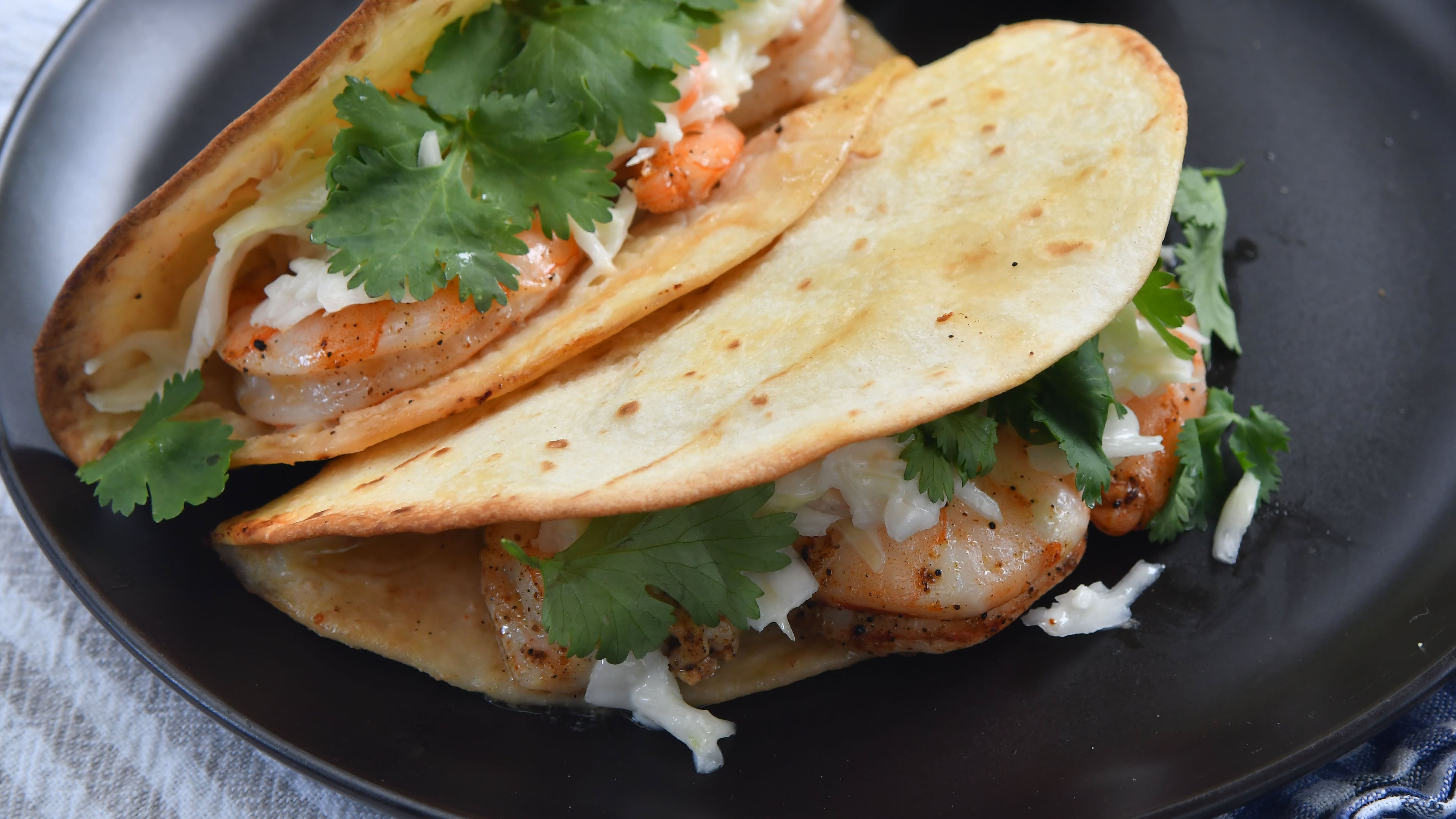 Crispy Baked Shrimp Tacos
Chris Hunt for The Atlanta Journal-Constitution