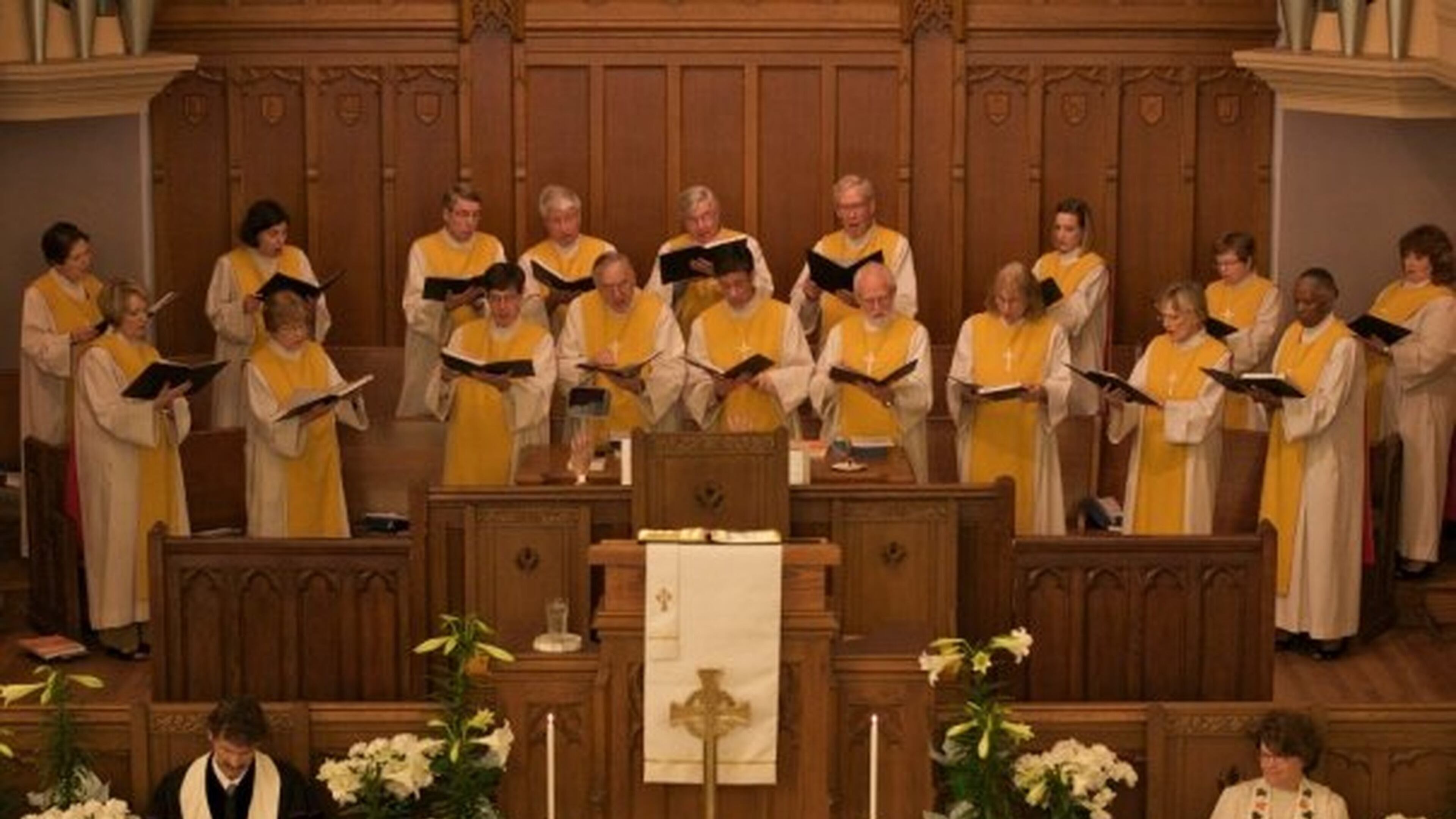 The Covenant Presbyterian Church choir, shown singing during a special service, will join forces with the North Decatur Presbyterian Church choir to present Dan Forrest’s “Requiem for the Living” on Oct. 30. CONTRIBUTED BY COVENANT PRESBYTERIAN CHURCH