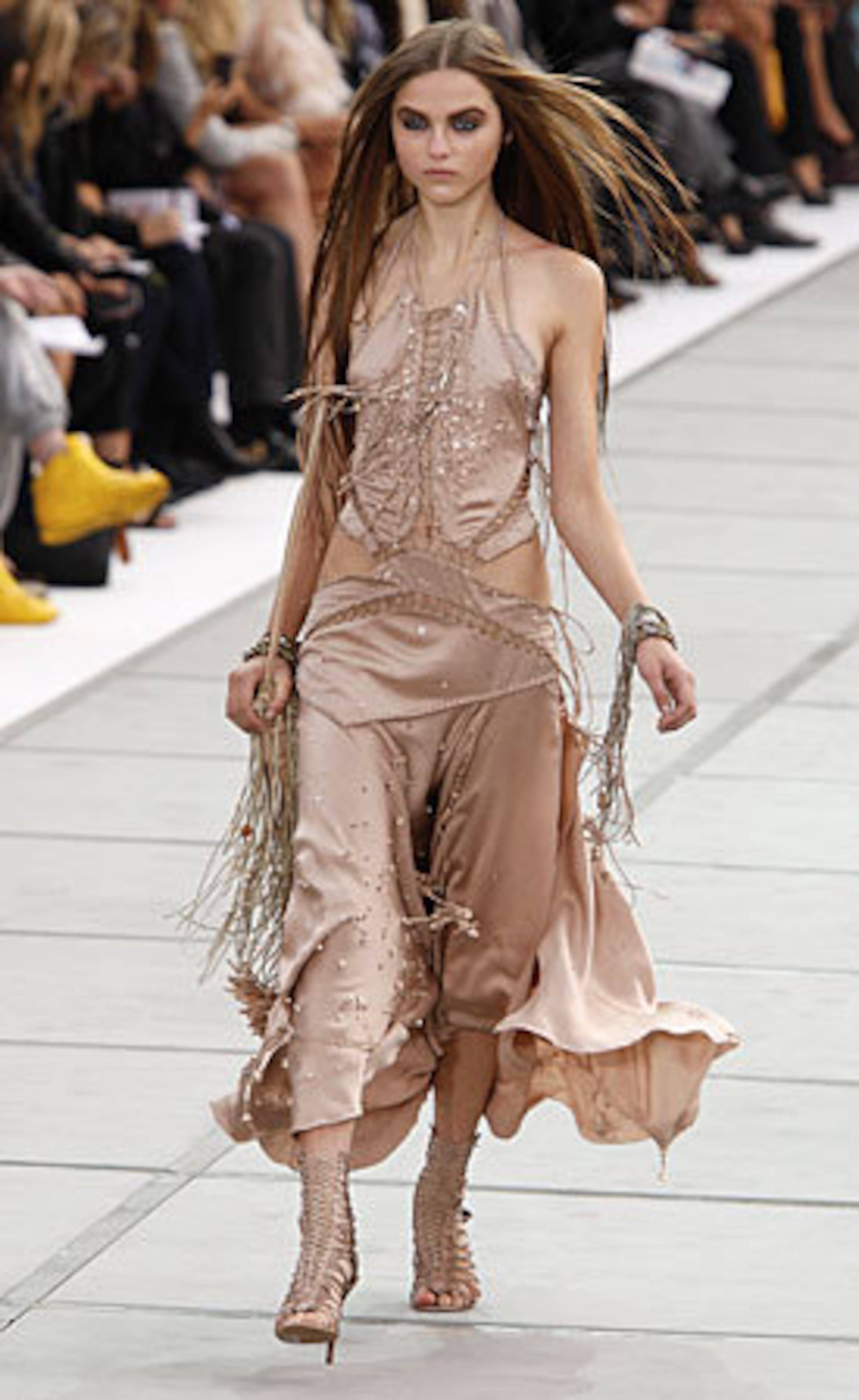 A creation from the Roberto Cavalli Spring-Summer 2011 fashion collection.