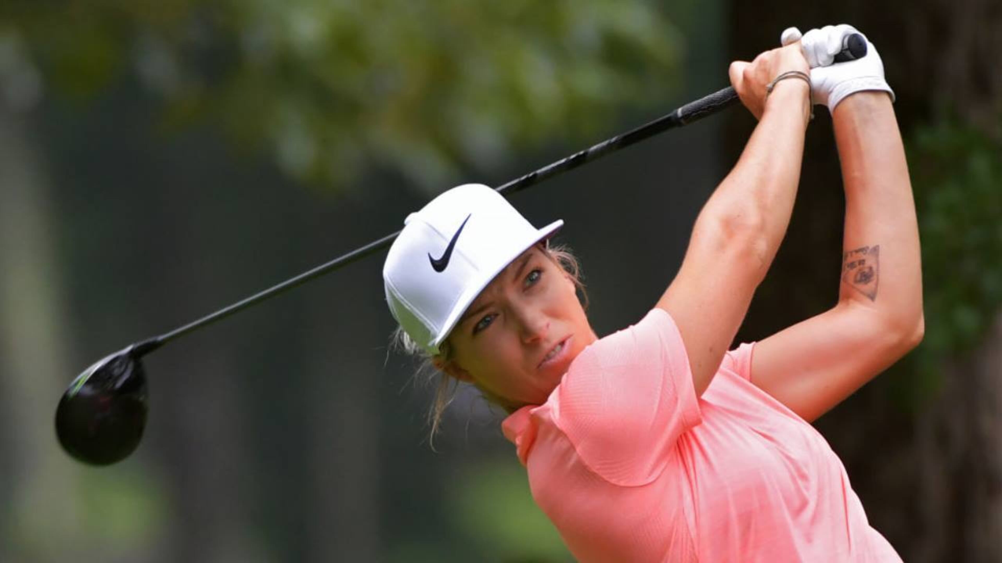 Mel Reid was hitting her shot Thursday in Phoenix when a bobcat was spotted running behind her on the fairway.