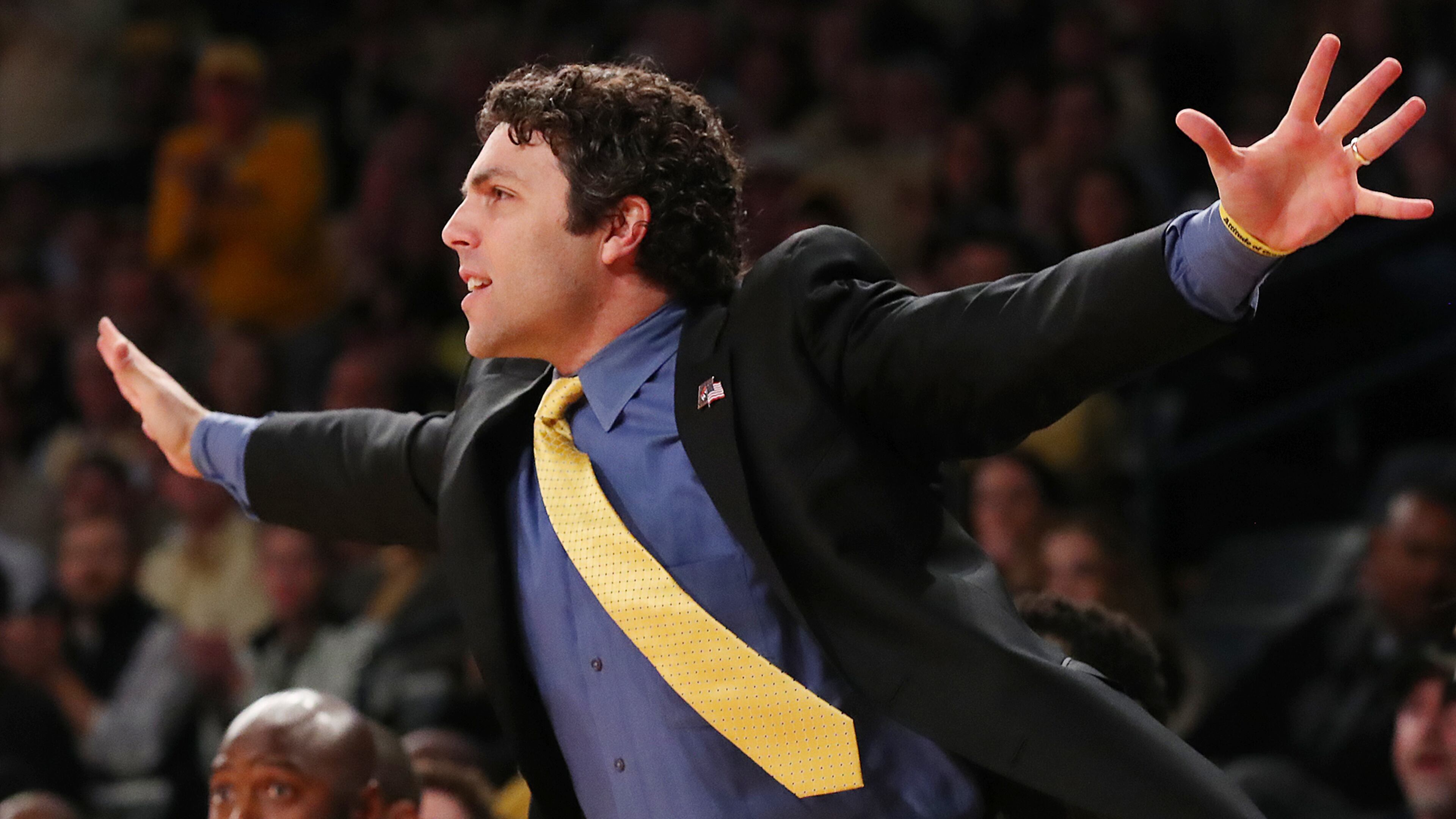 March 19, 2017, Atlanta: Georgia Tech head coach Josh Pastner coaches his team to a 71-57 victory over Belmont in their NIT tournament round two NCAA basketball game on Sunday, March 19, 2017, in Atlanta. Curtis Compton/ccompton@ajc.com