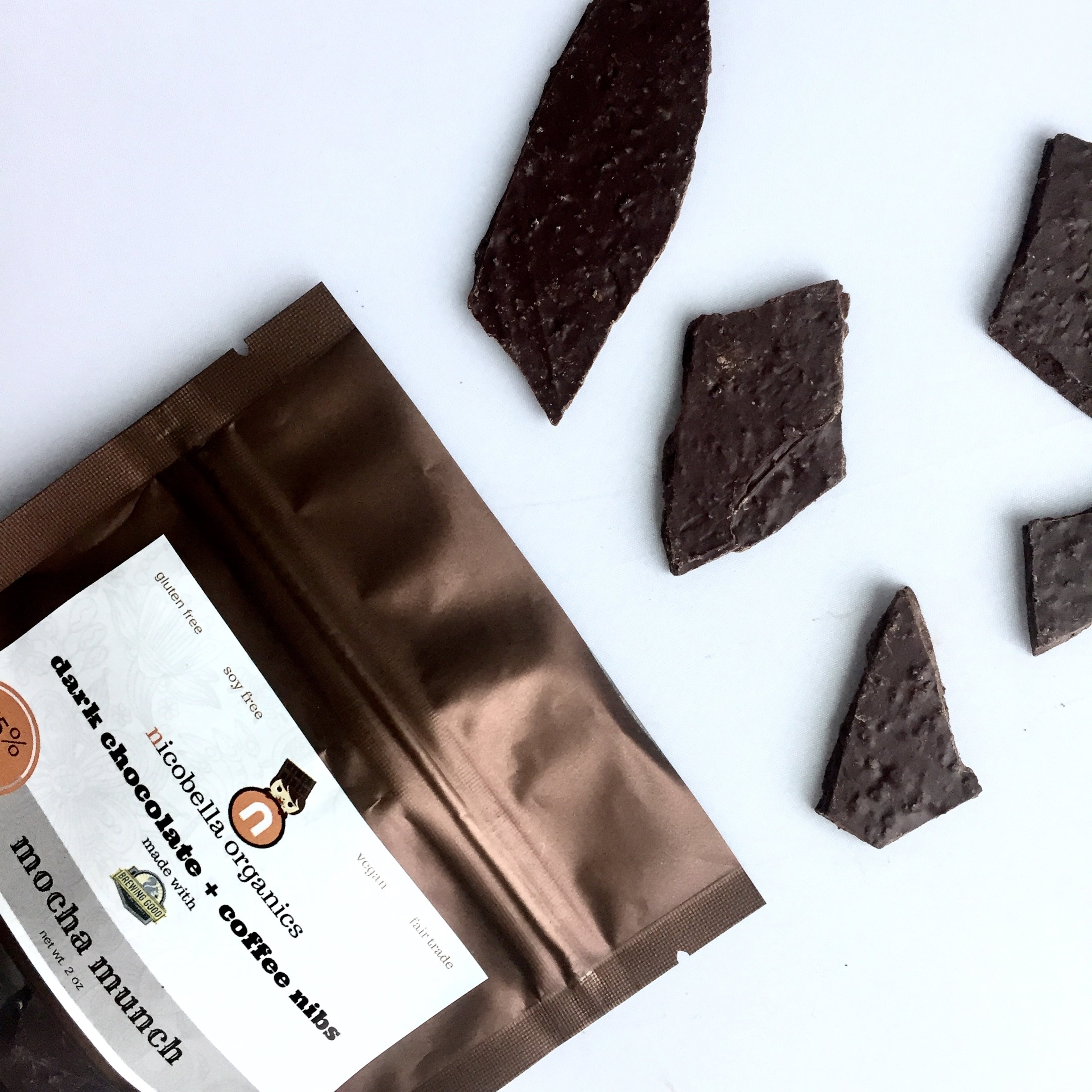 Munch is made from whole nuts and 75 percent organic fair trade chocolate. It comes in five flavors.