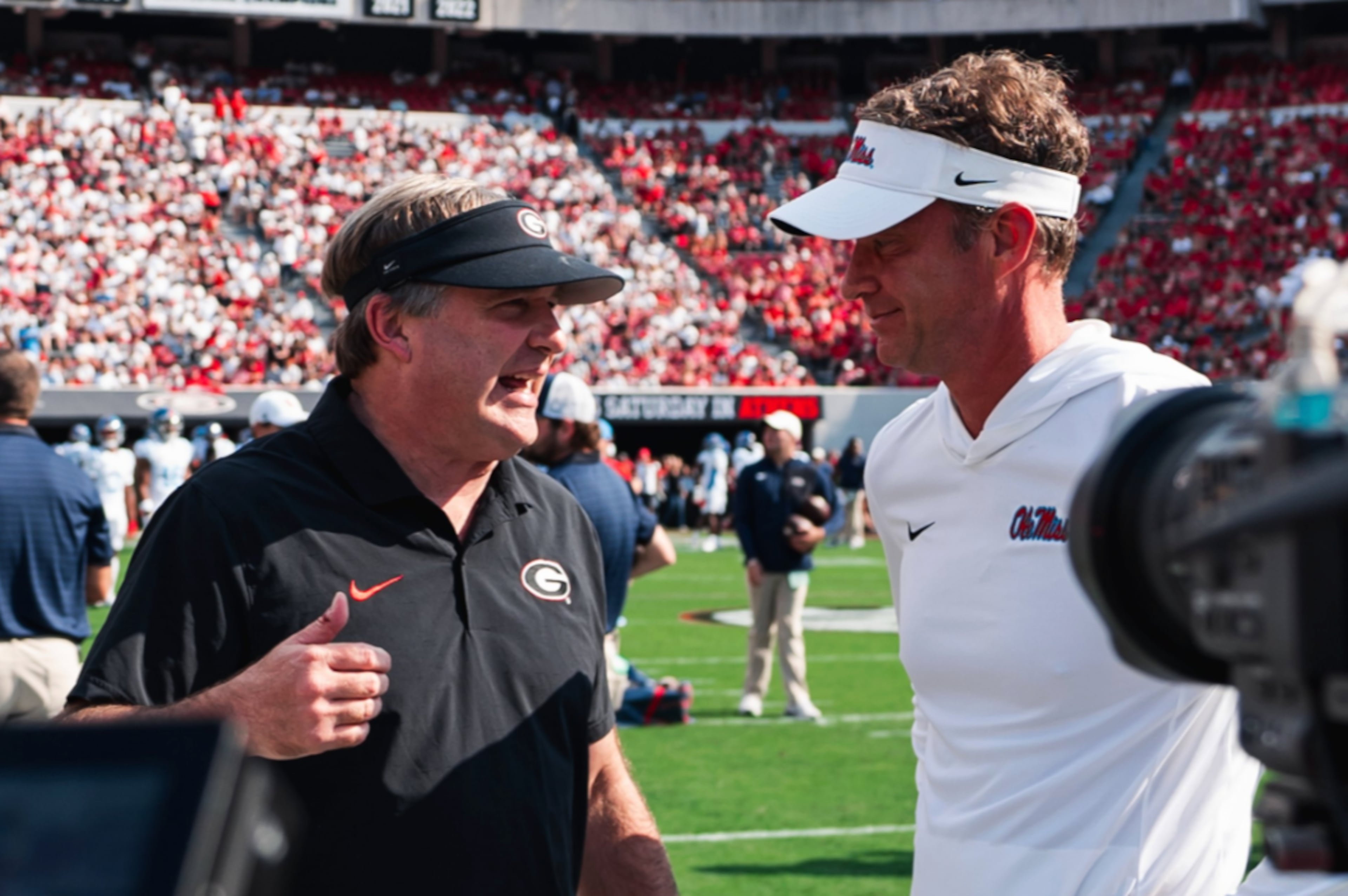 Kirby Smart and Lane Kiffin
