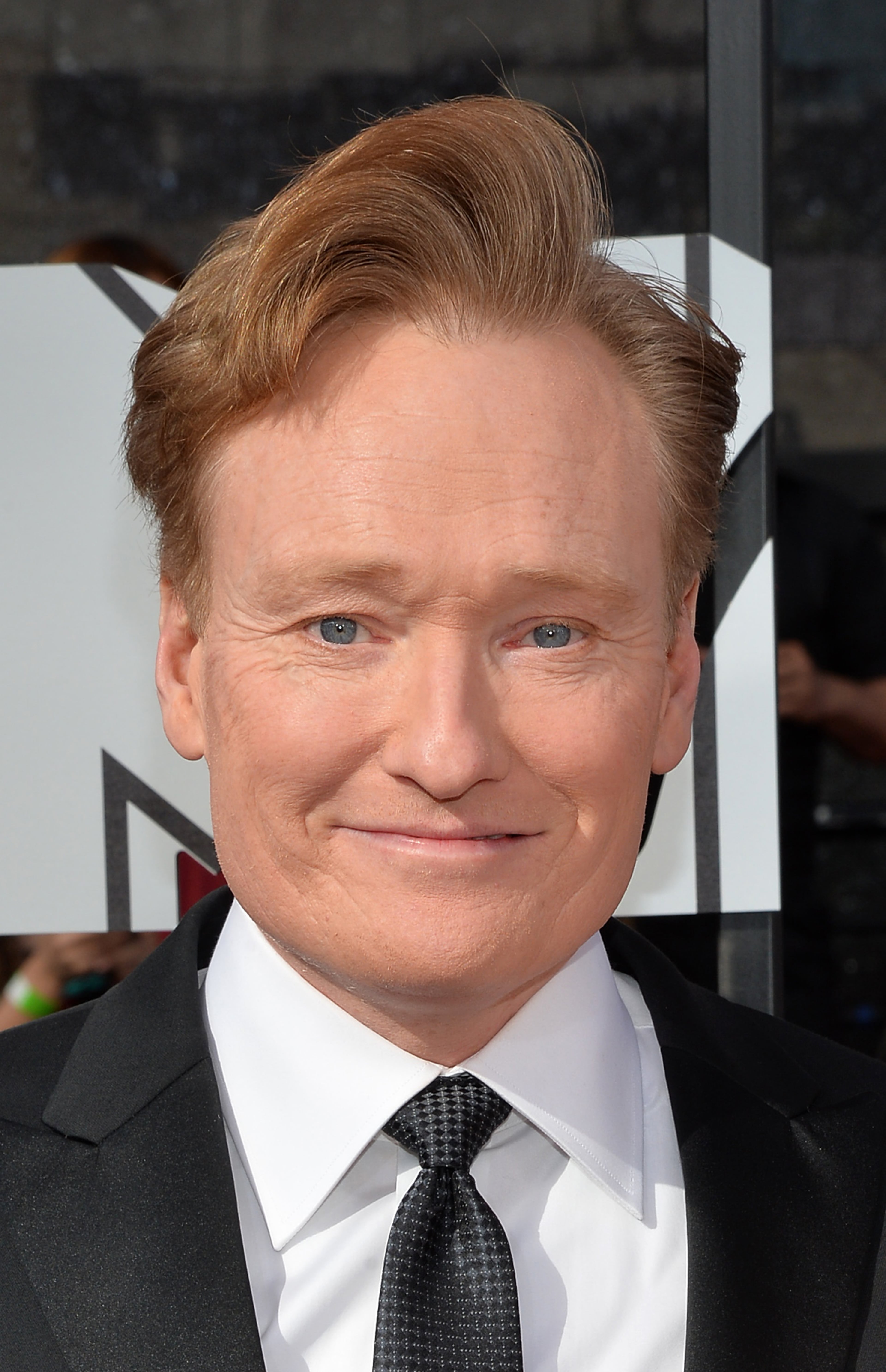 LOS ANGELES, CA - APRIL 13: Host Conan O'Brien attends the 2014 MTV Movie Awards at Nokia Theatre L.A. Live on April 13, 2014 in Los Angeles, California. (Photo by Michael Buckner/Getty Images)