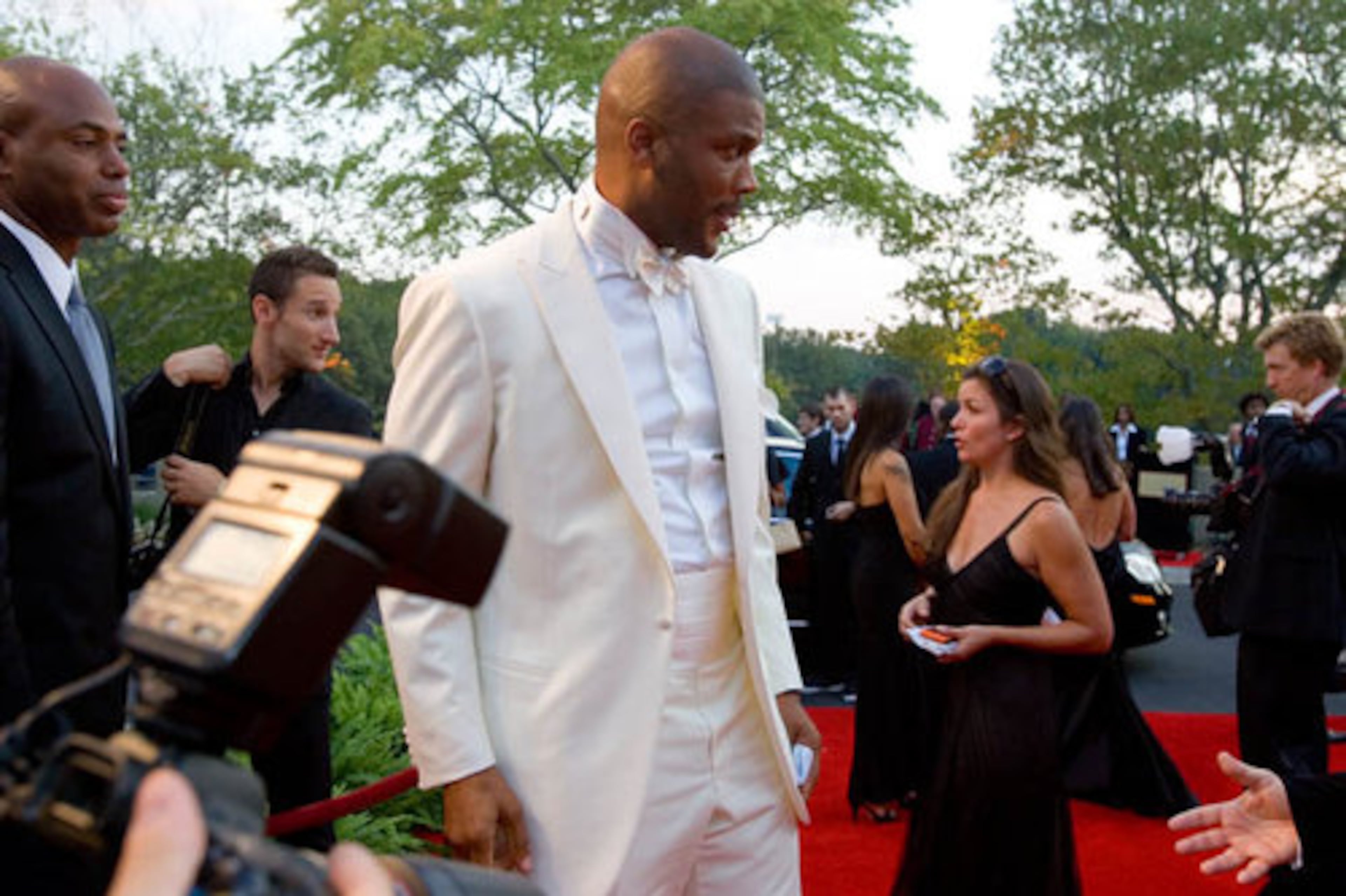 Tyler Perry held a grand opening celebration for his 200,000 square foot studio complex on 30 acres in southwest Atlanta on Oct. 4, 2008.