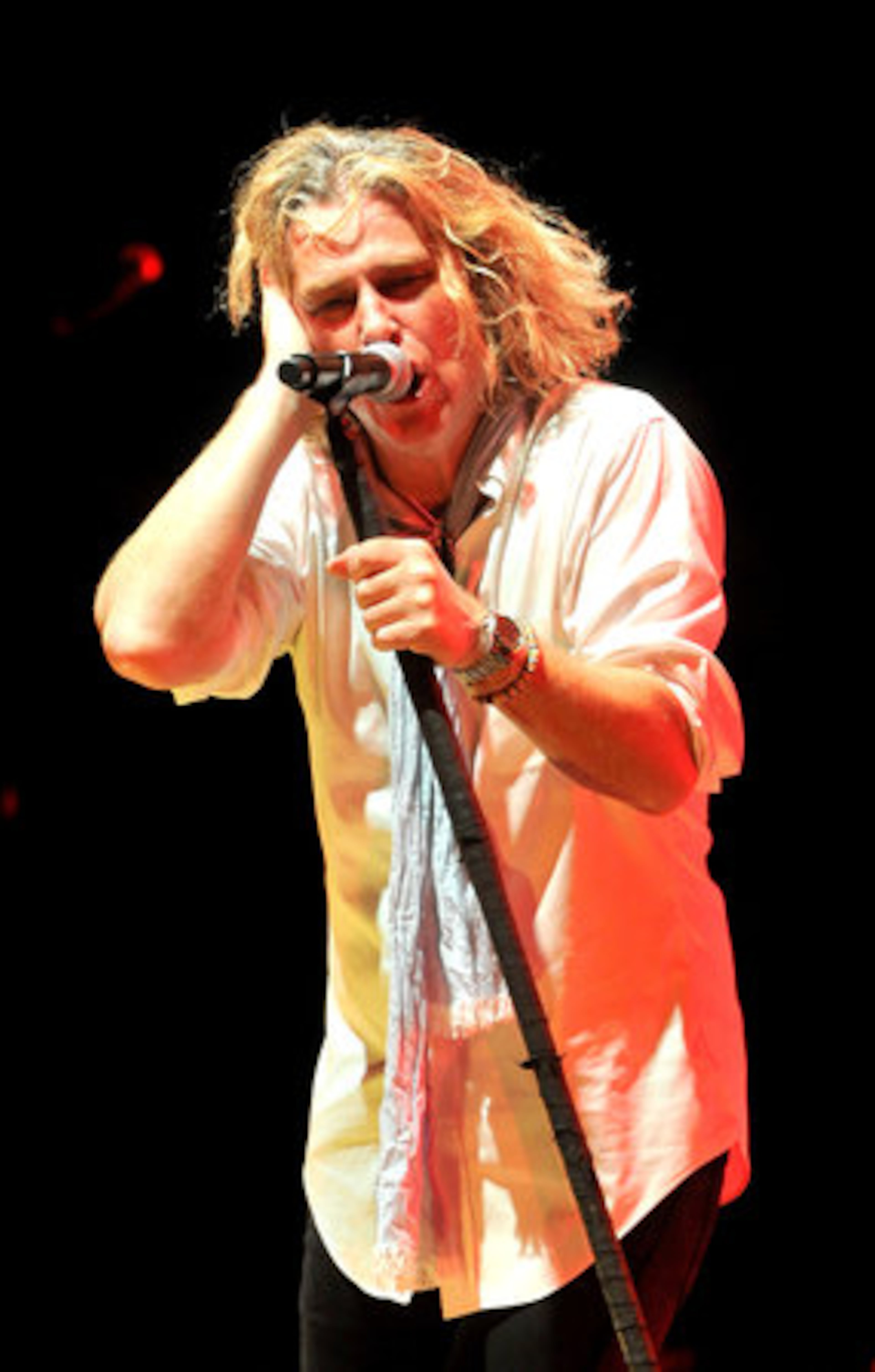 Collective Soul's lead singer Ed Roland performs at Chastain Park Amphitheater in Atlanta, Wednesday, June 23, 2010.