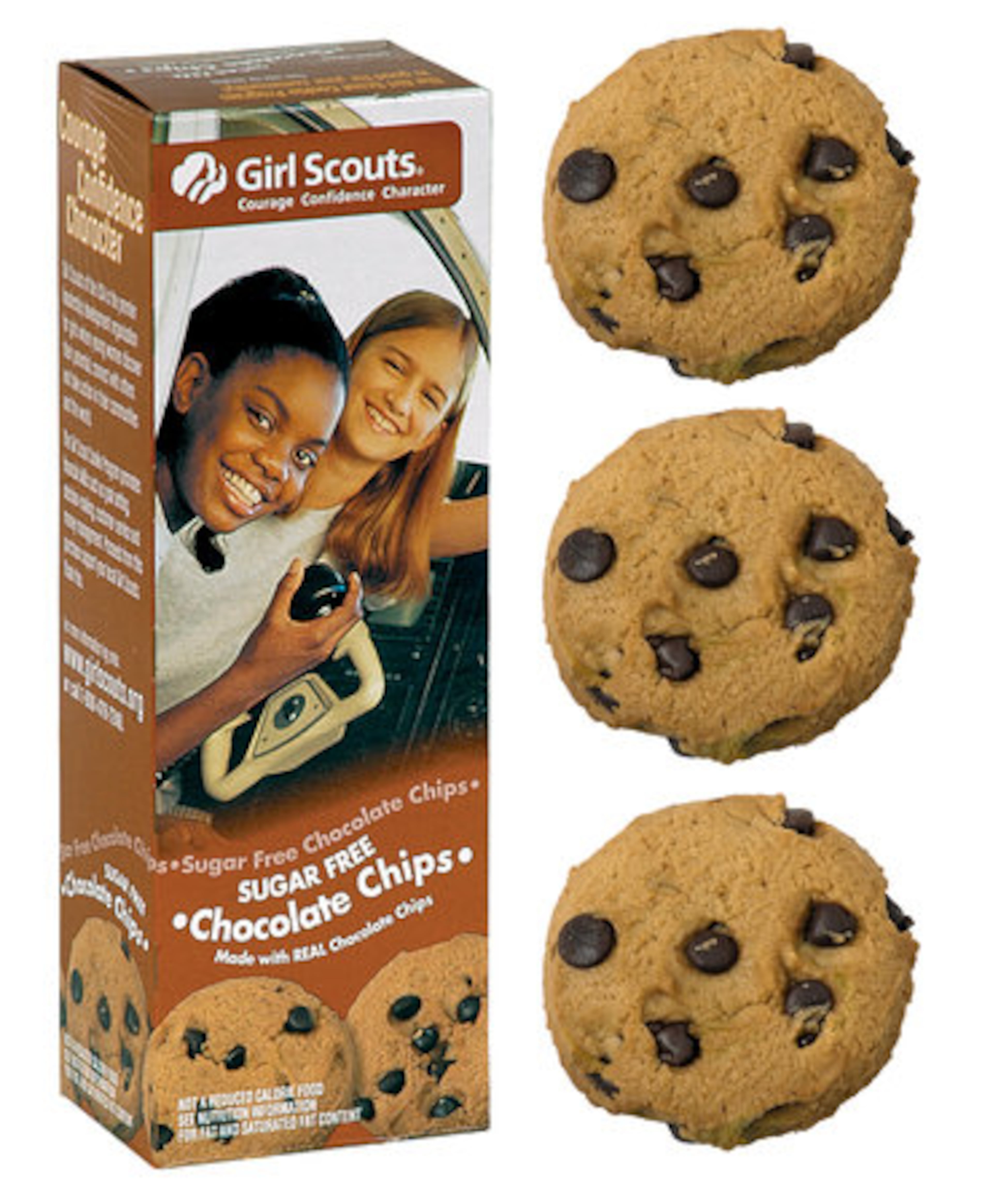 SUGAR FREE CHOCOLATE CHIP (Not available in Georgia) -- All of the taste, none of the sugar! A classic favorite with real chocolate chips -- now sugar free!