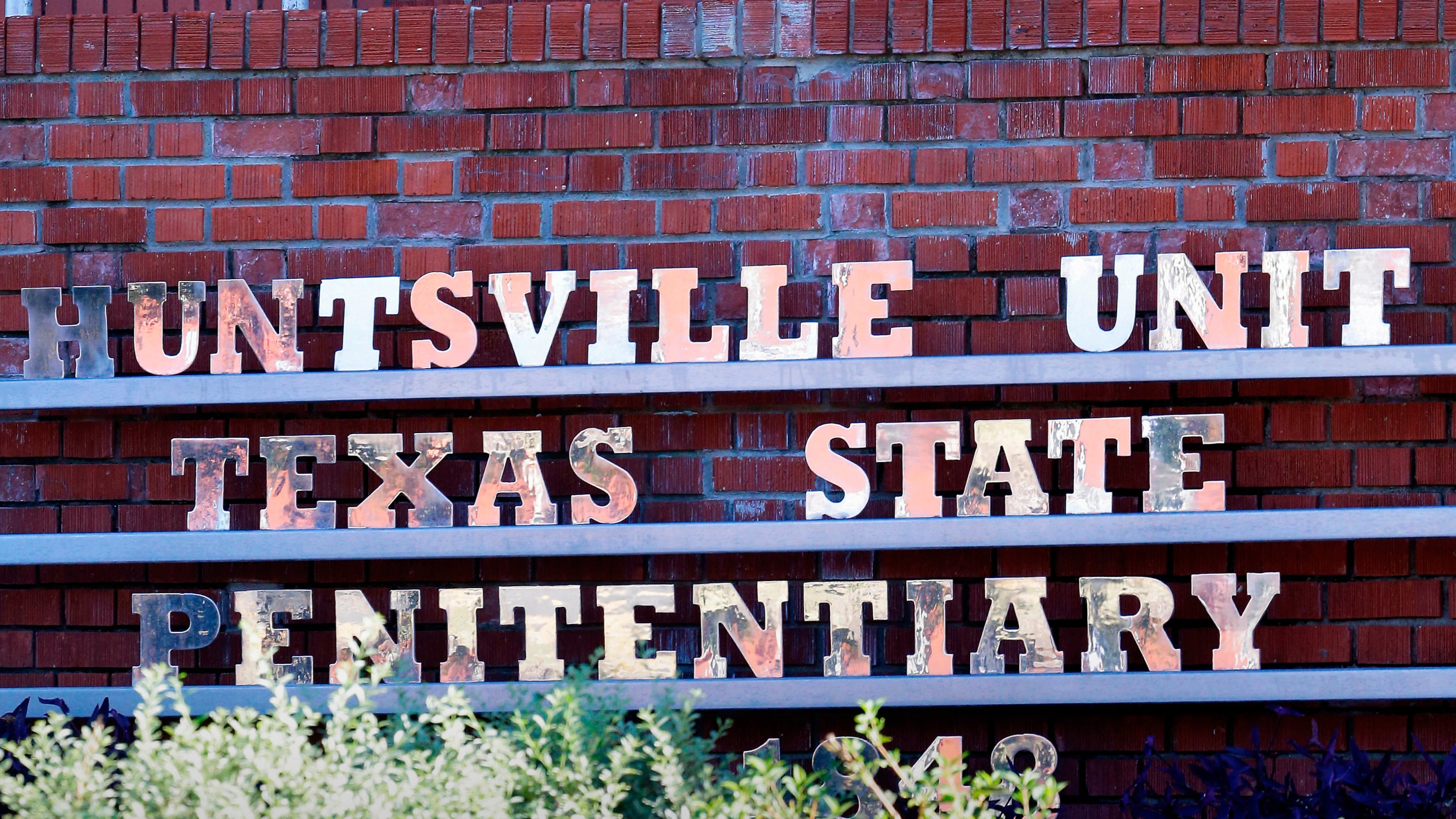 FILE - The main entrance of the building housing the execution chamber at the Huntsville Unit of the Texas State Penitentiary is seen, Oct. 17, 2024, in Huntsville, Texas. (AP Photo/Michael Wyke, File)
