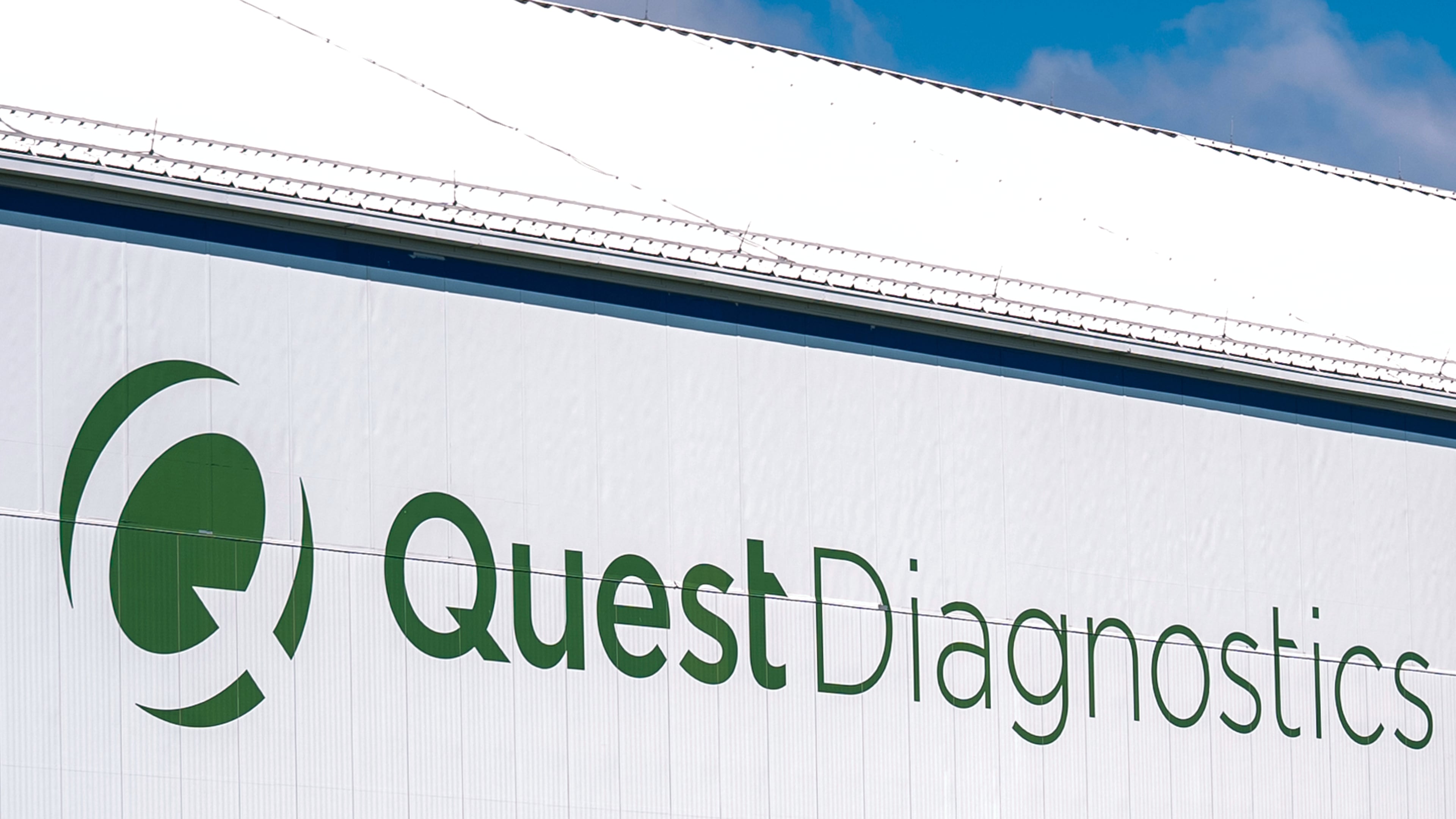 FILE - A Quest Diagnostics logo is seen on May 10, 2025, in East Rutherford, N.J. (AP Photo/Angelina Katsanis, File)