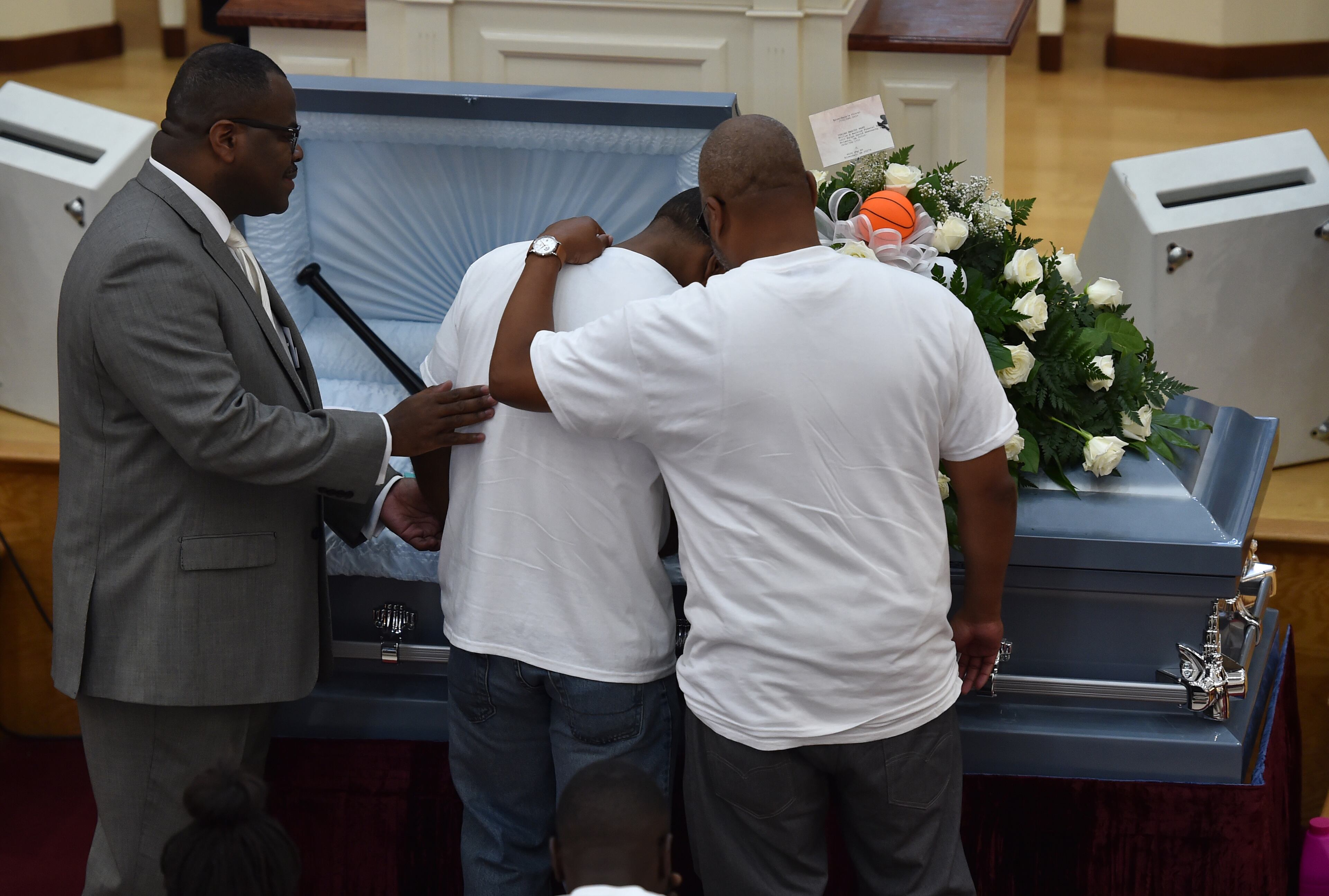 Funeral for Isaiah Ward. Ward, 9, was killed after being struck by an automobile while walking in his Northwest Atlanta neighborhood. His brother and friend were injured in the crash. The alleged driver -- Ryan Lisabeth -- has been charged with DUI on heroin and has an extensive criminal record. BRANT SANDERLIN/BSANDERLIN@AJC.COM