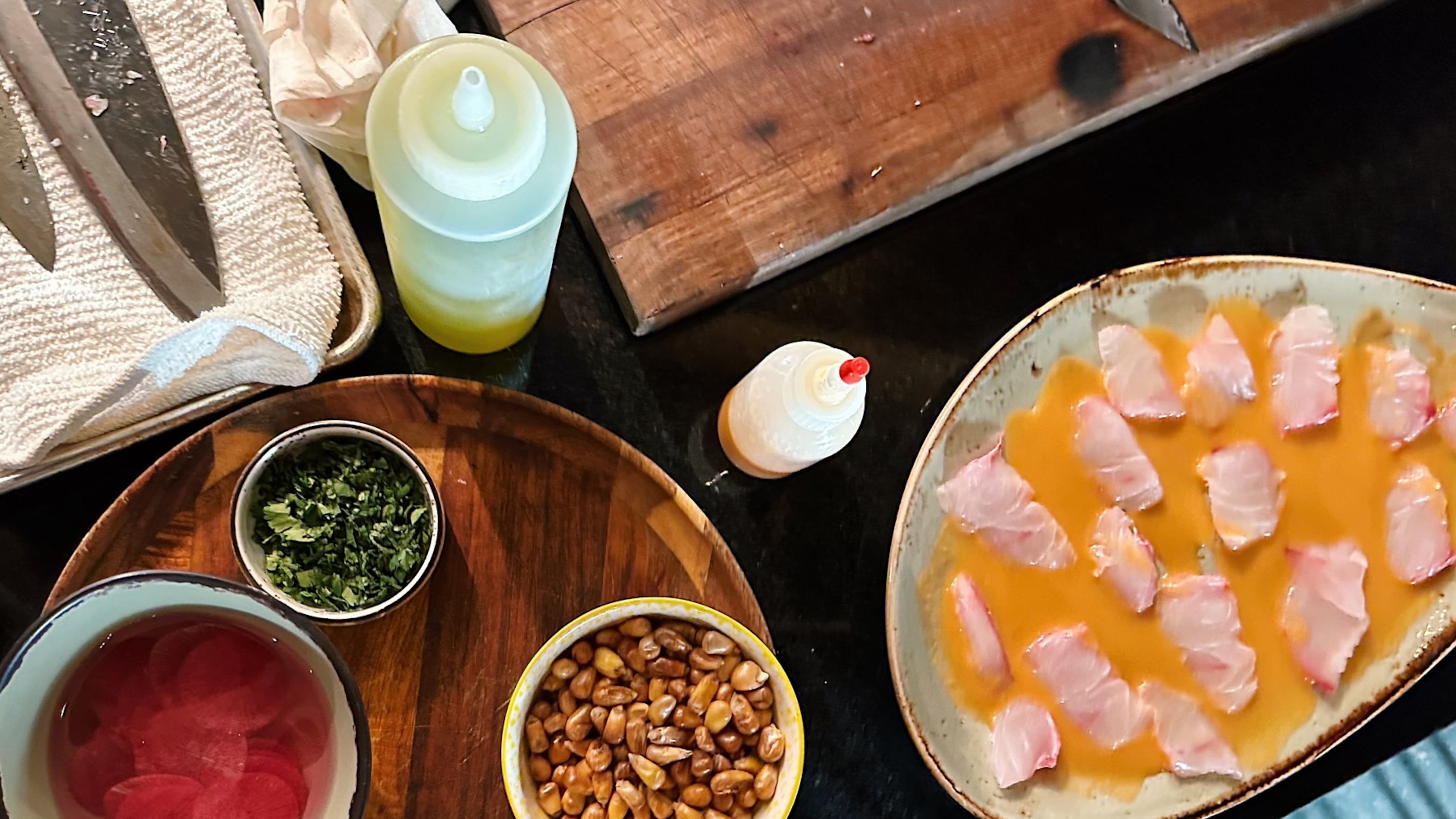 Arnaldo Castillo, chef/owner of Peruvian restaurant Tio Lucho's, has a variety of ceviches on his menu. (Courtesy of @mjtandco)