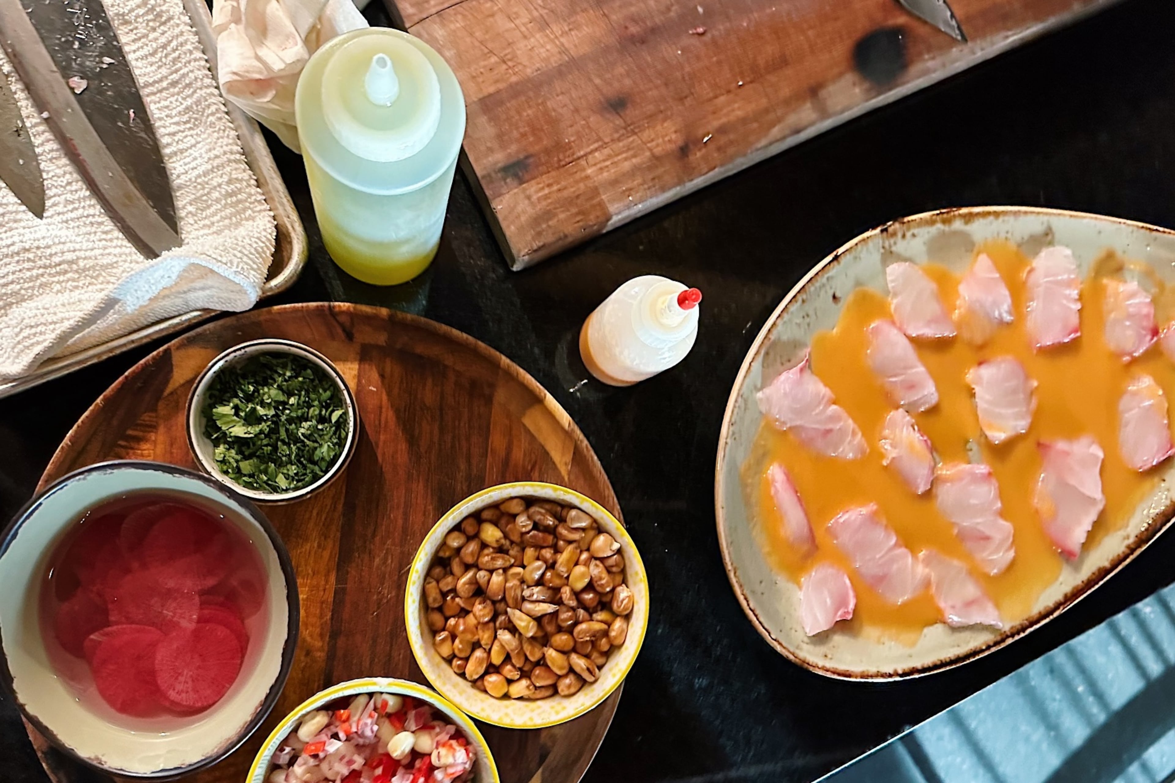 Arnaldo Castillo, chef/owner of Peruvian restaurant Tio Lucho's, has a variety of ceviches on his menu. (Courtesy of @mjtandco)