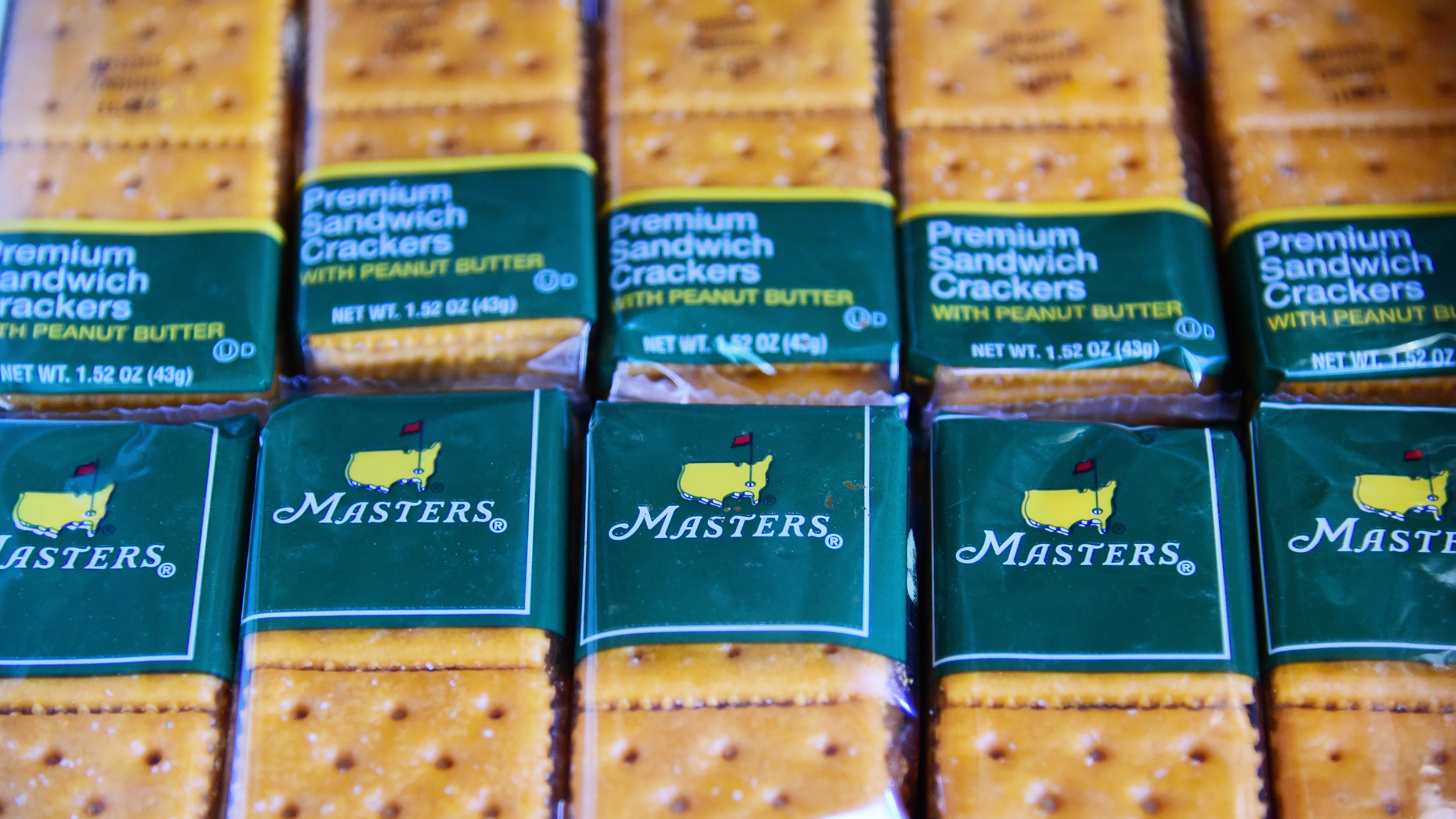 AUGUSTA, GEORGIA - APRIL 05: Food is dispayed for sale during a practice round prior to the start of the 2016 Masters Tournament at Augusta National Golf Club on April 5, 2016 in Augusta, Georgia. (Photo by Harry How/Getty Images)