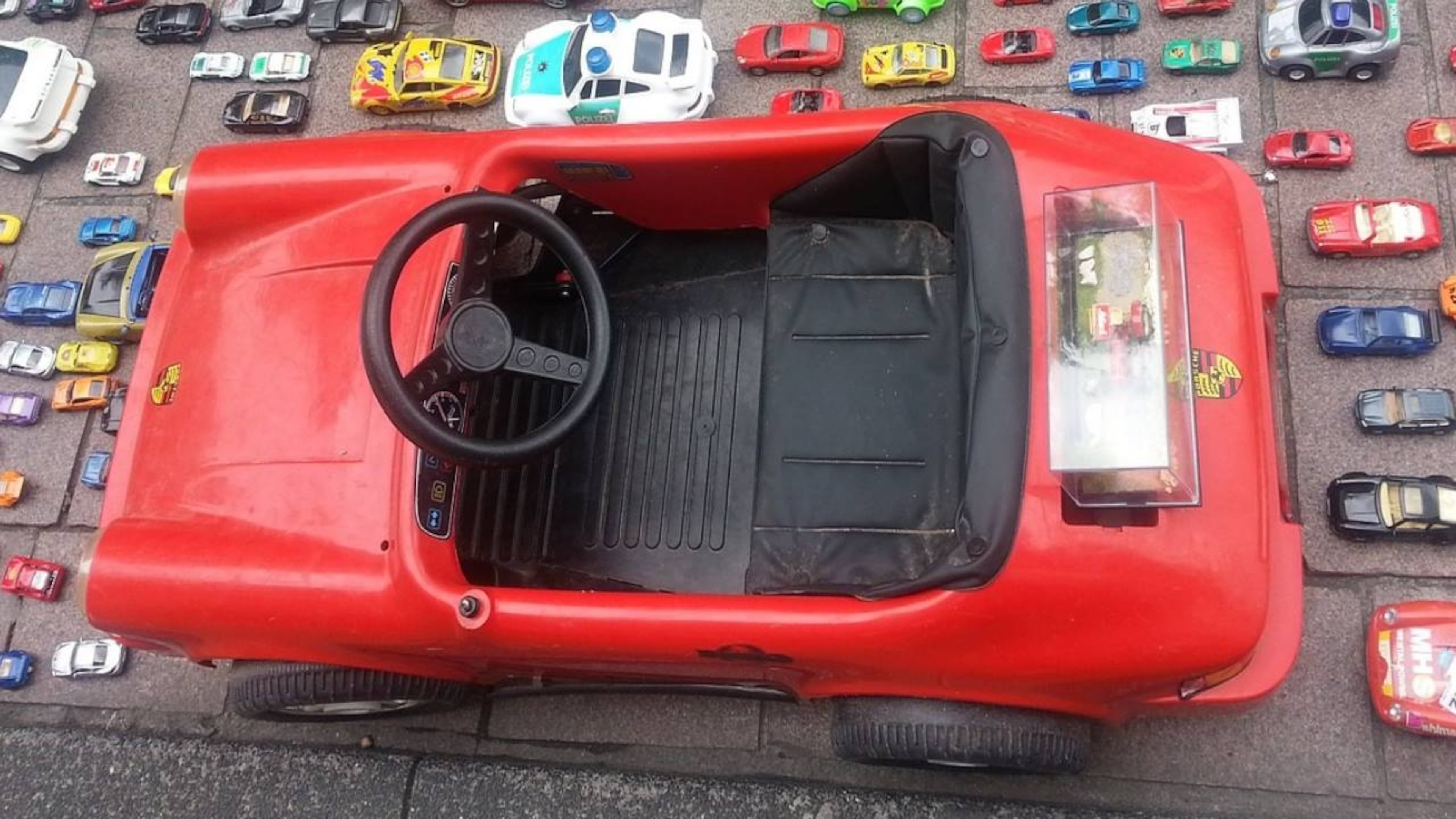 A Detroit girl received a toy vehicle as a birthday gift from Detroit police.