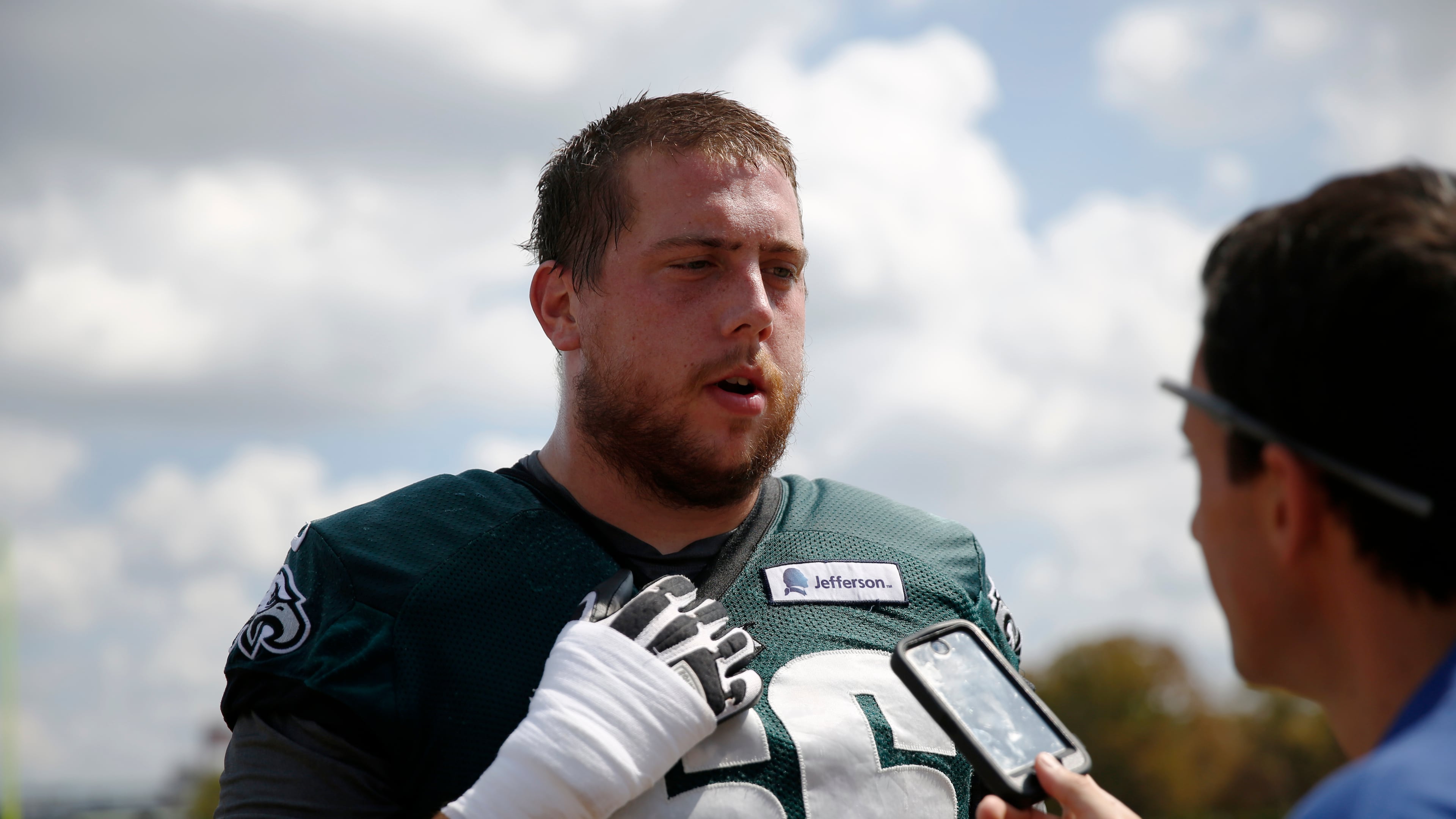 Former Georgia Tech offensive lineman Andrew Gardner joining Tech football's radio broadcast. (AP file photo/Matt Rourke)