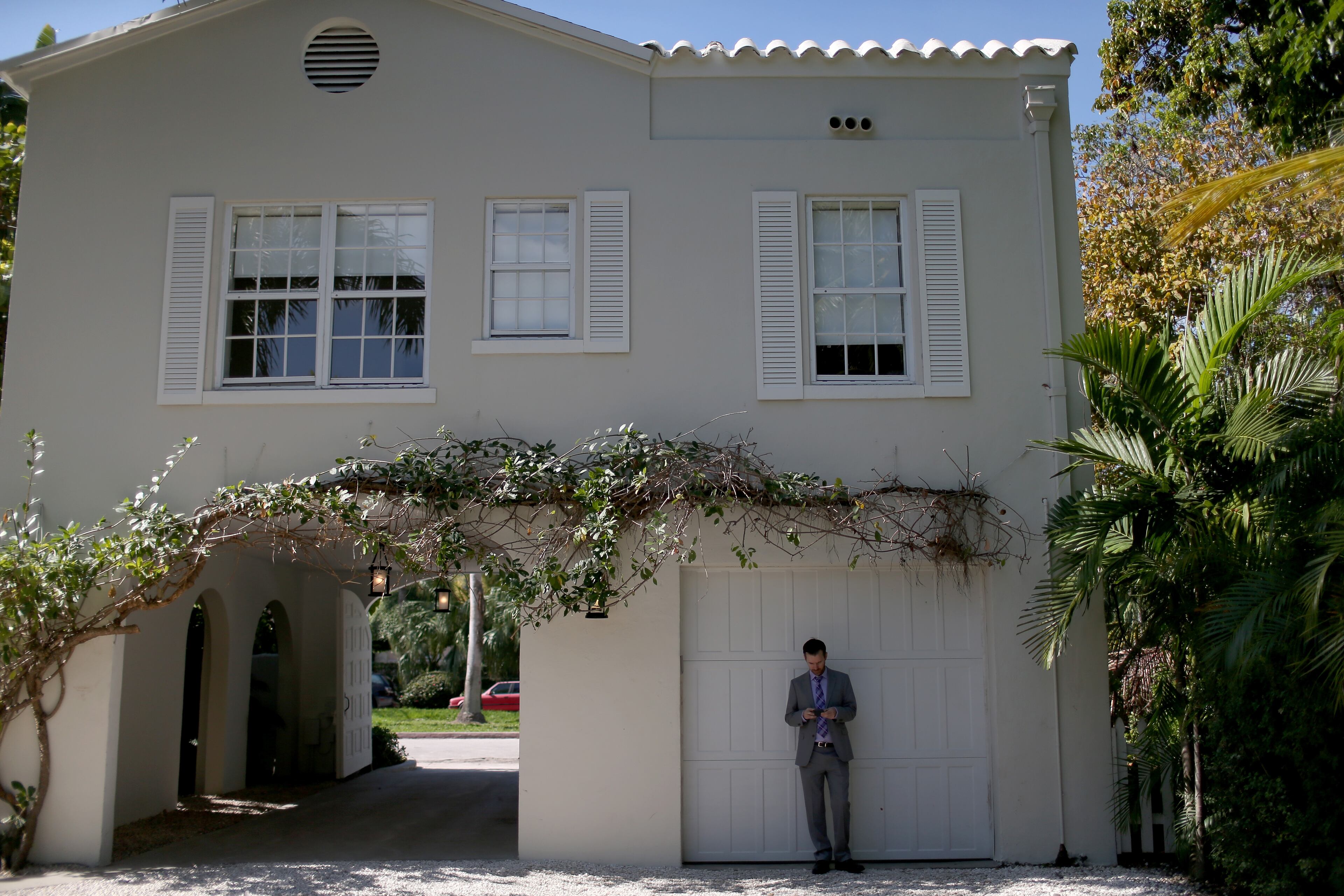 MIAMI BEACH, FL - MARCH 18: The gate house in the former home of Al Capone is seen during a tour of the historic house on March 18, 2015 in Miami Beach, Florida. The home being restored by MB America was built in 1922 and bought by the prohibition-era gangster in 1928, the property, now renamed 93 Palm, is one of Miamis oldest and most notorious estates. The colonial-style, seven-bedroom property features three houses - the gate house, the main villa and the pool cabana. (Photo by Joe Raedle/Getty Images)