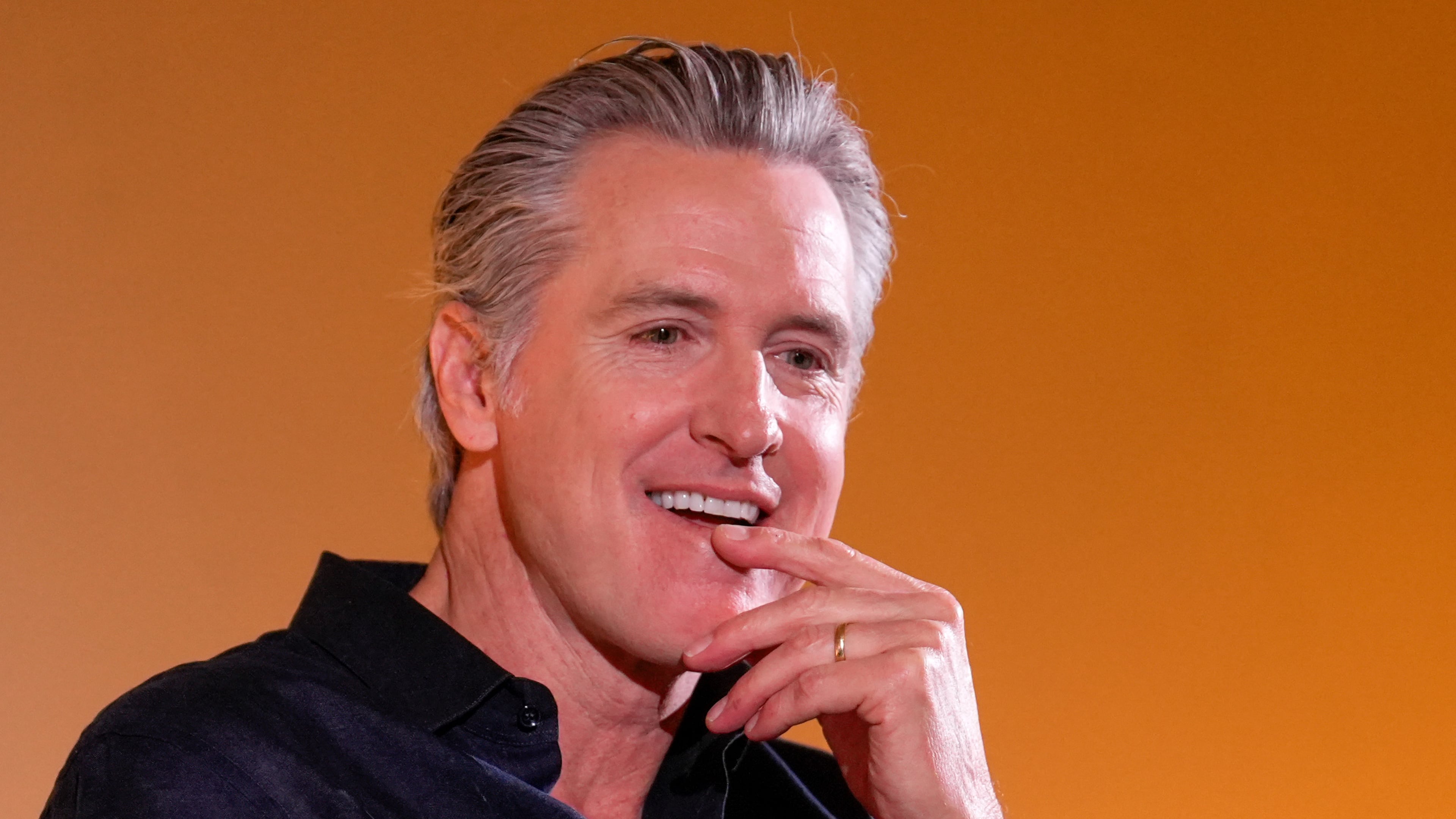 California Gov. Gavin Newsom pauses while discussing environmental issues in San Francisco, Tuesday, Sept. 29, 2026. (AP Photo/Rich Pedroncelli)