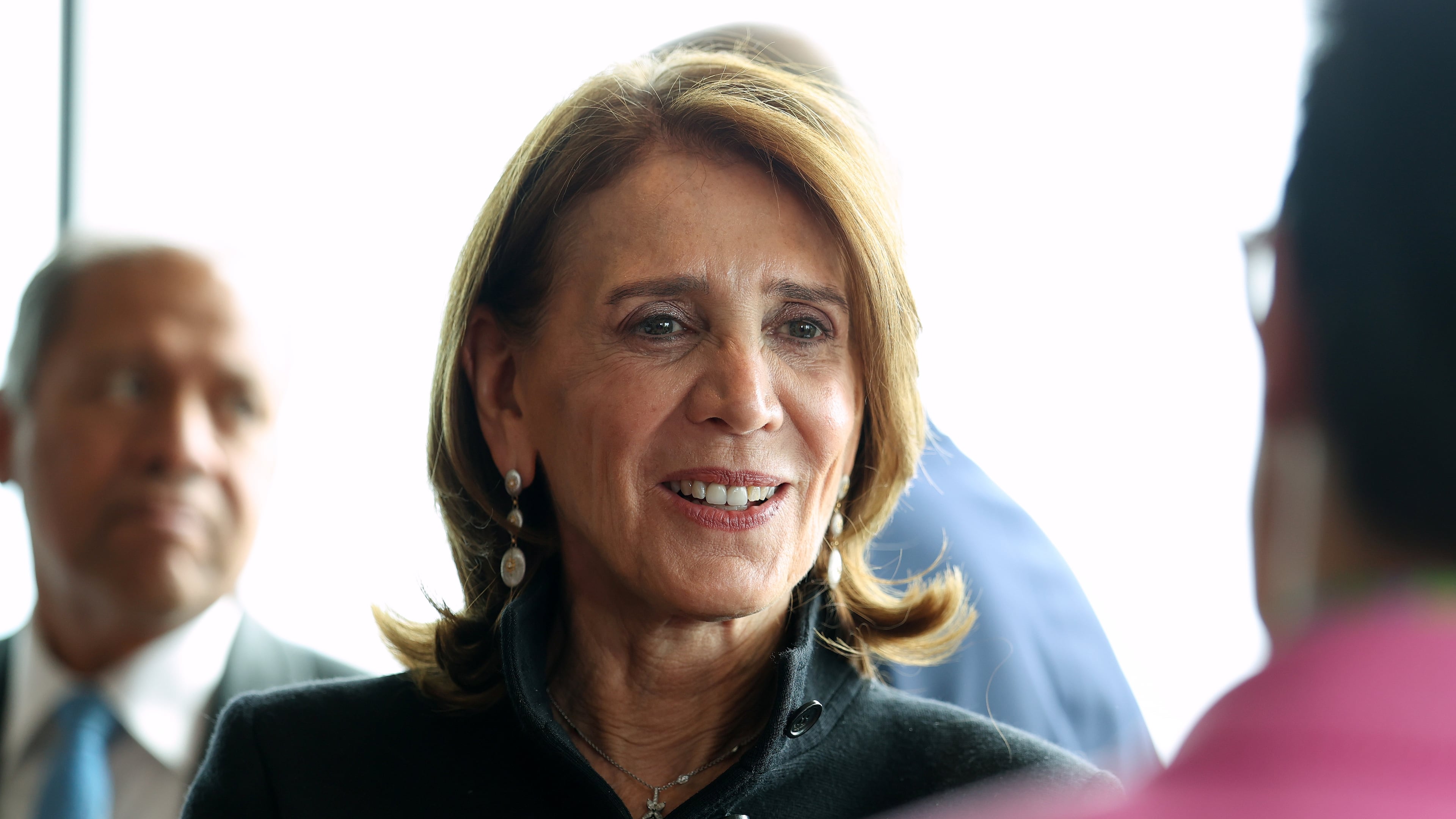 President and Chief Investment Officer of Alphabet and Google Ruth Porat waits for Britain's King Charles III to arrive at a UK-U.S. trade event at Rockefeller Center, Wednesday, April 29, 2026, in New York. (Cindy Ord/Pool via AP)