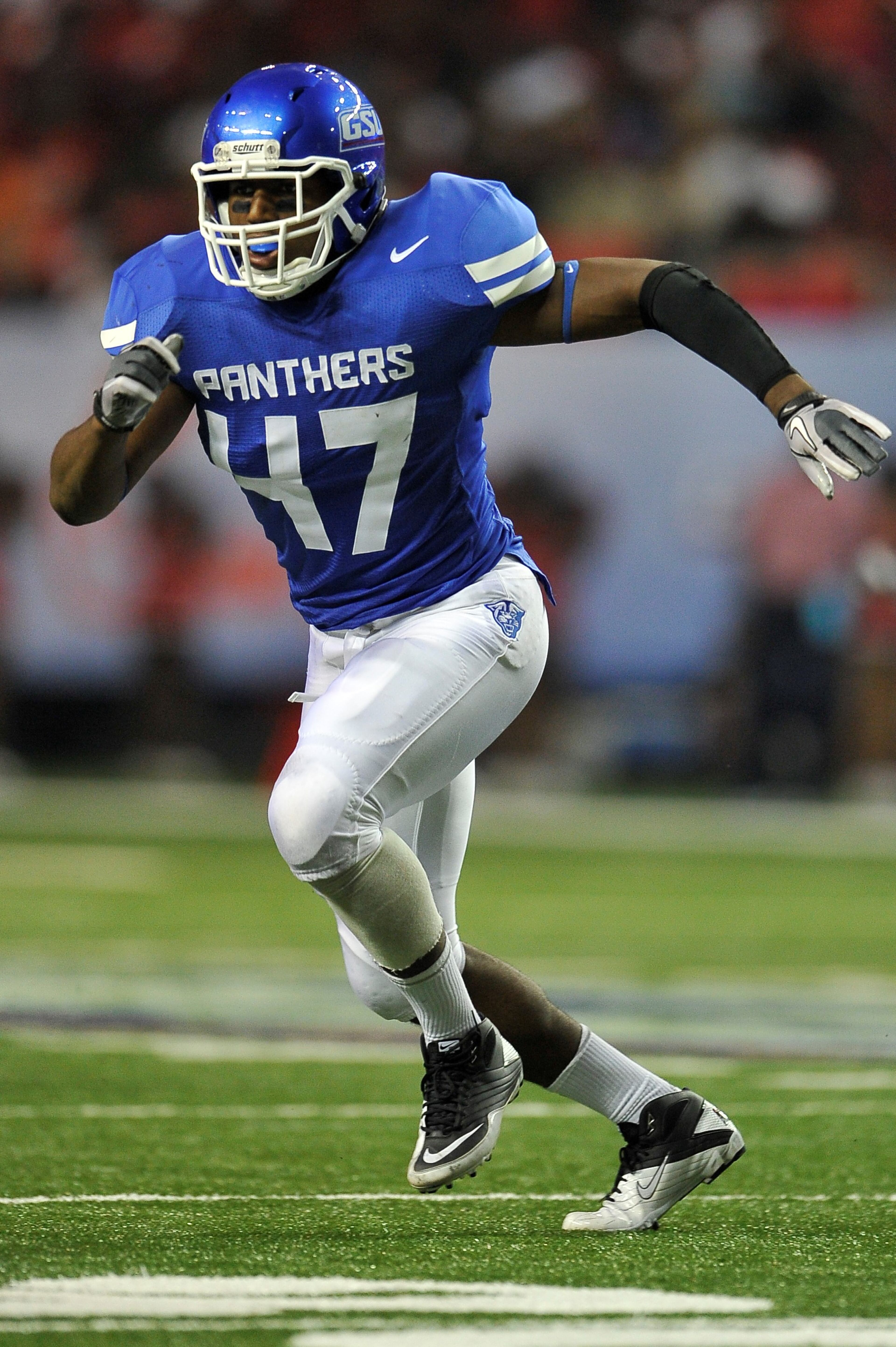 Michael Hall during an NCAA FCS football game at the Georgia Dome in Atlanta, Georgia, Friday, September 2, 2011. Georgia State won 41-7. (Abell Images/Paul Abell)