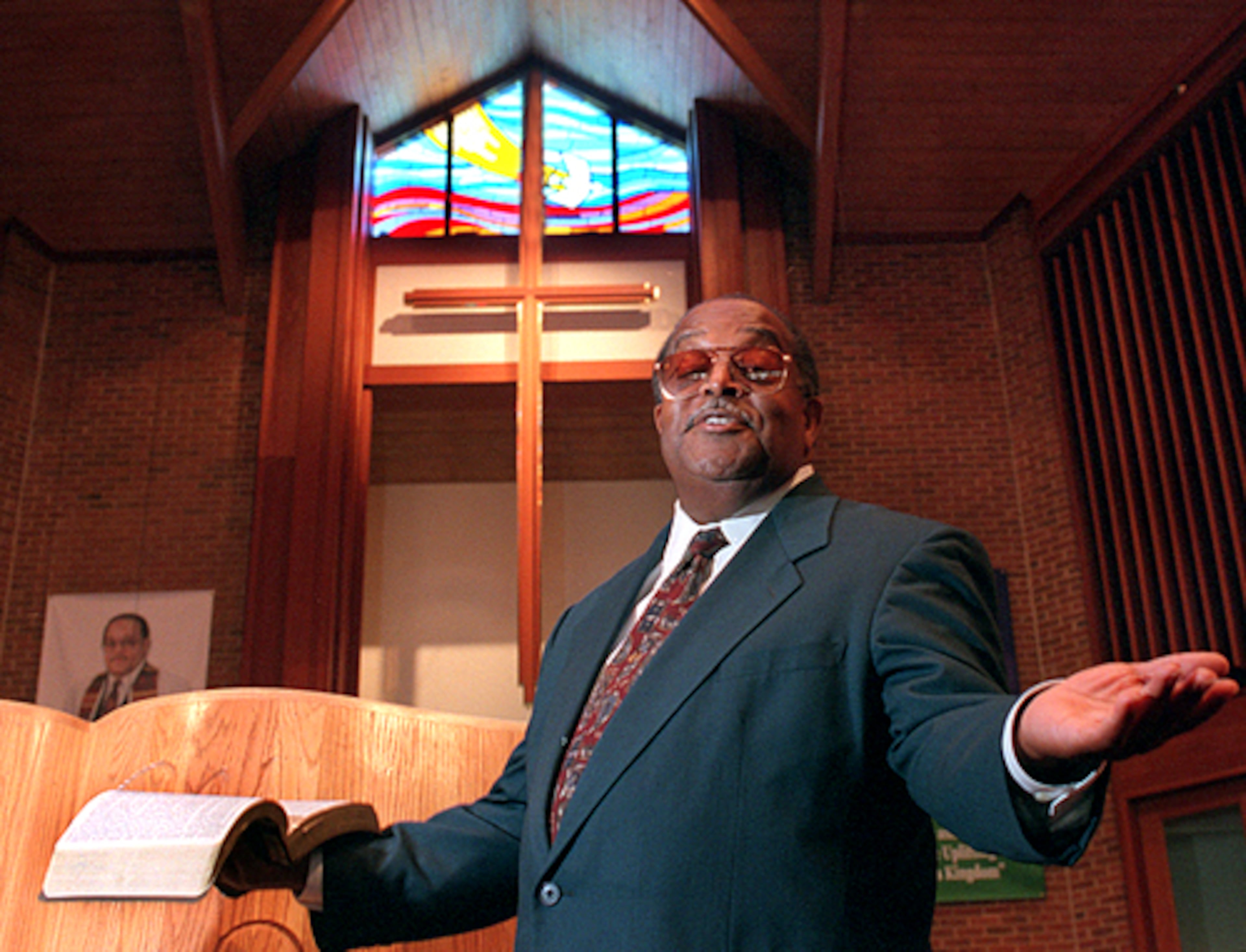 The Rev. Cameron Alexander is the longtime pastor at Antioch Baptist Church North in Atlanta.