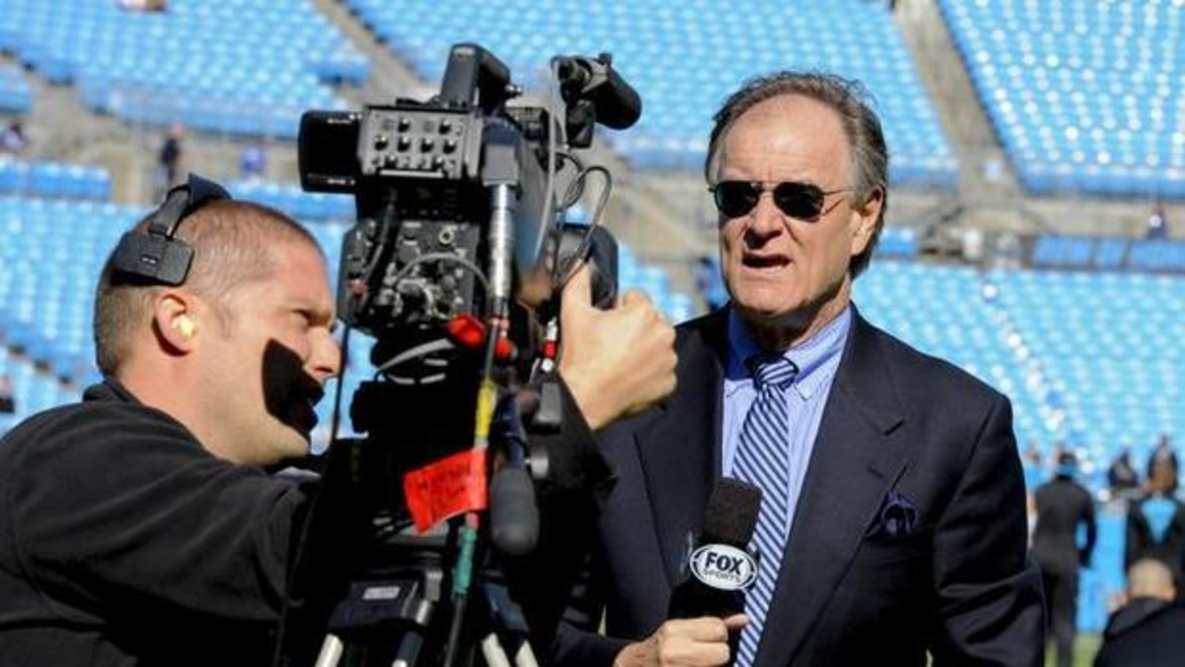 Brian Billick when he was working with Fox. He's now with the NFL Network. (MIKE MCCARN — AP)