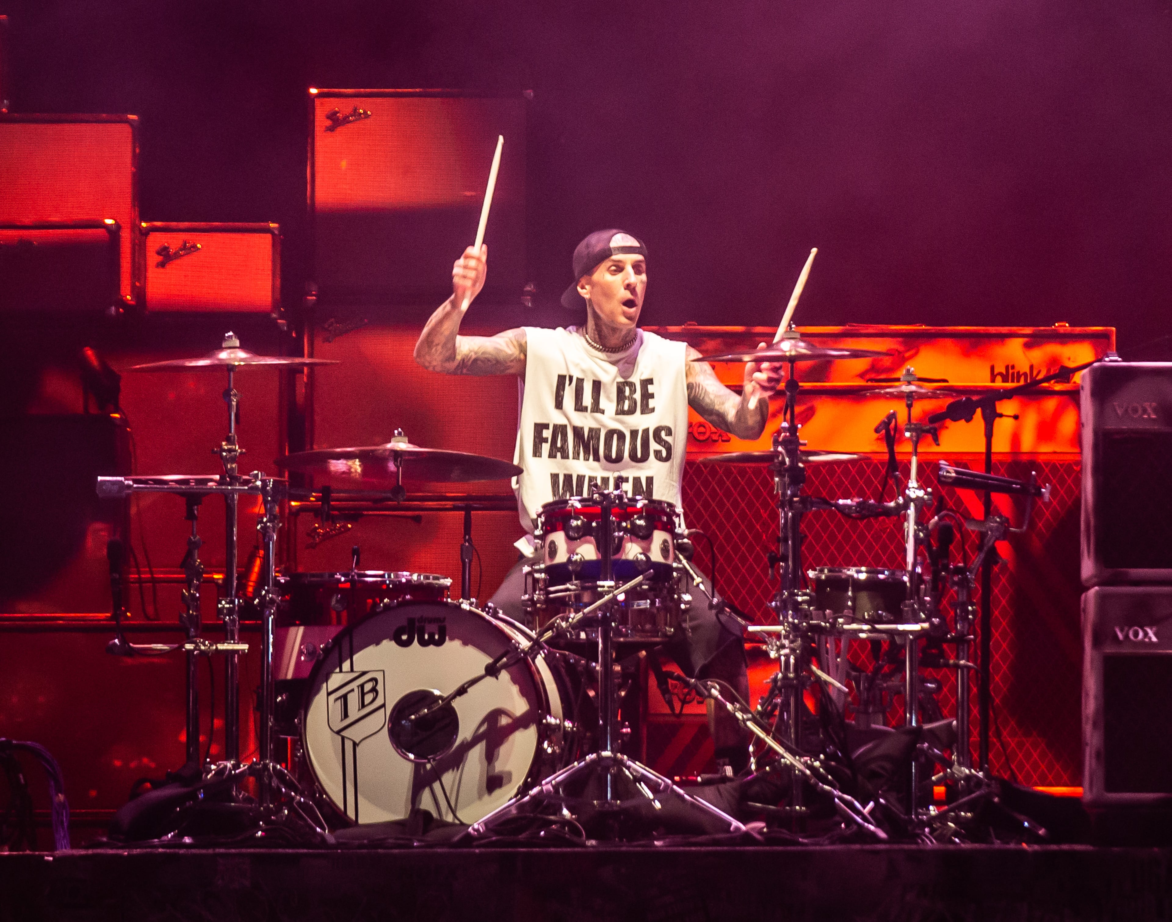 Atlanta, Ga. — Headliners Blink-182 closed out 2025’s Shaky Knees on Sunday, Sept. 21, with a two-hour onslaught of hits for a packed Piedmont Park. (RYAN FLEISHER FOR THE ATLANTA JOURNAL-CONSTITUTION)