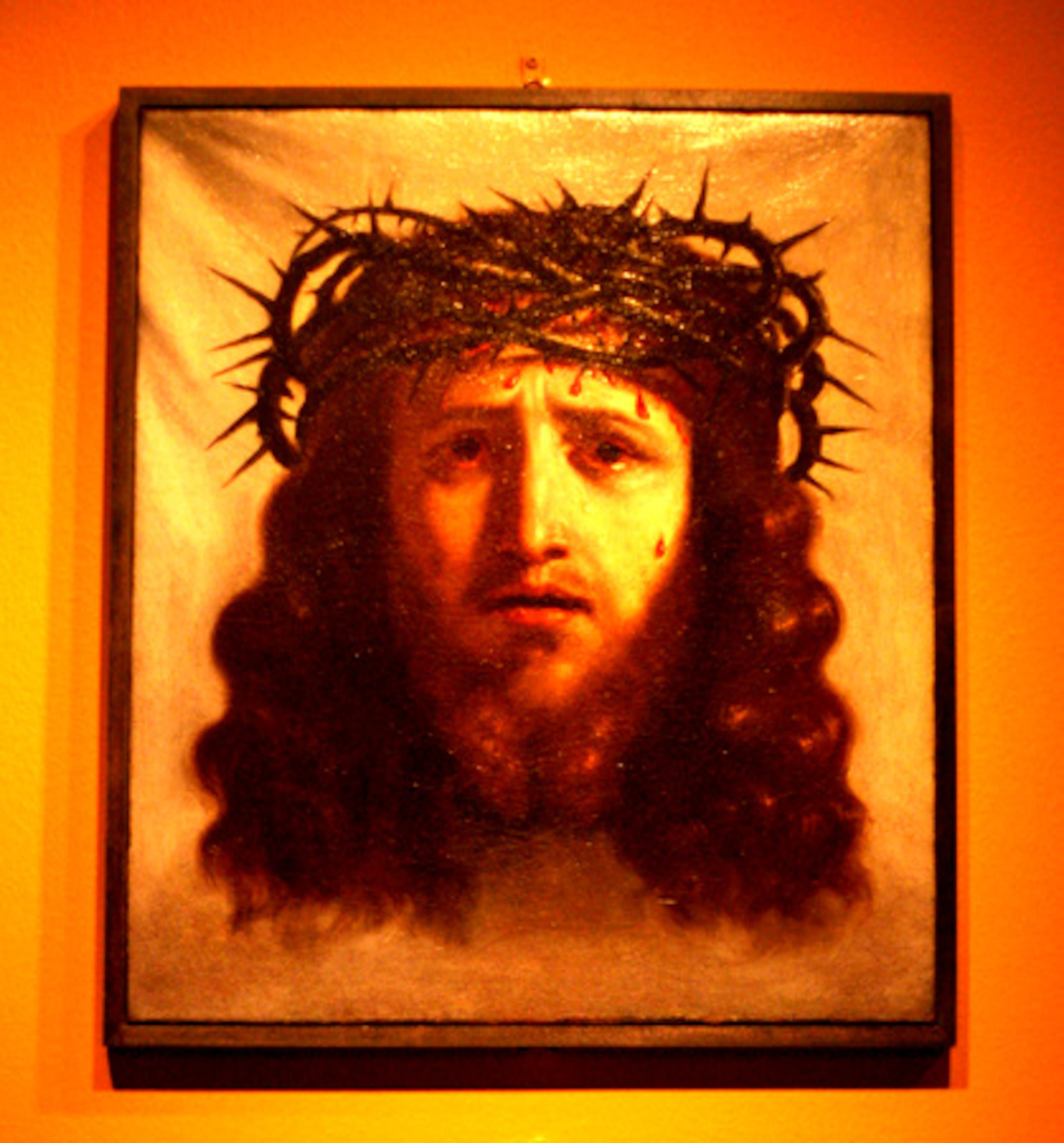 A portrait of Christ with the "Crown of Thorns."