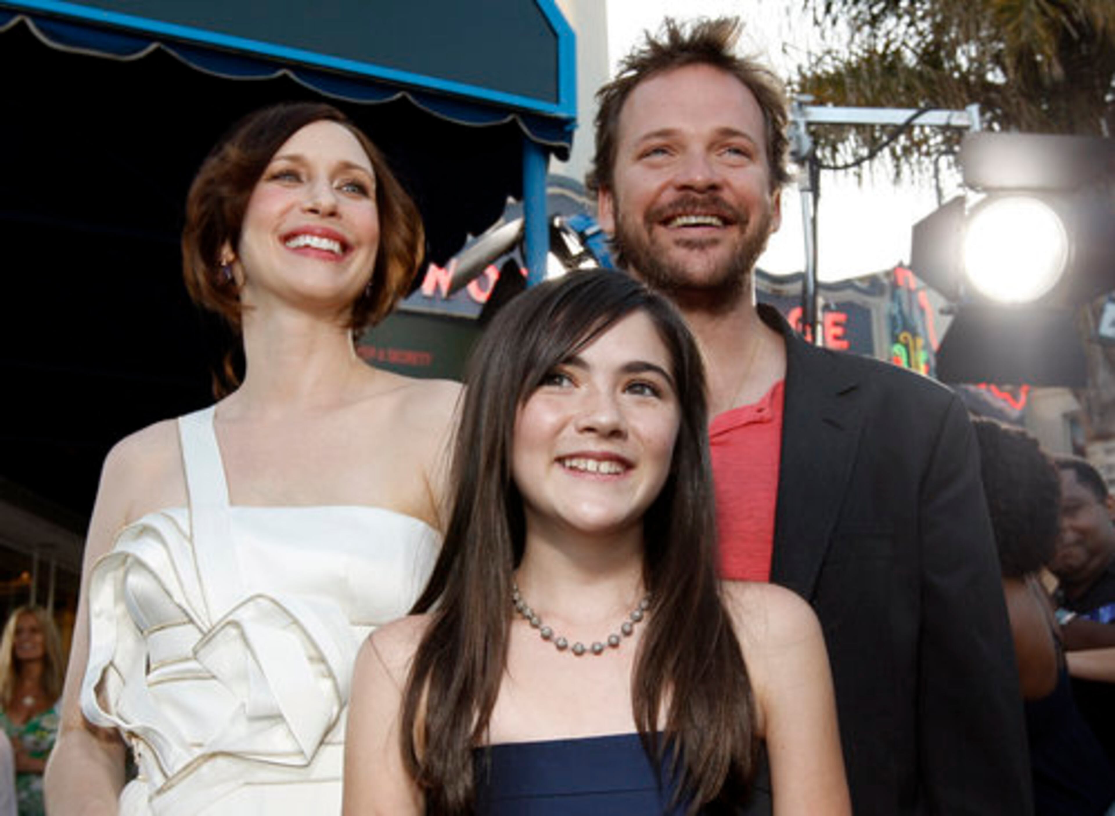 Cast members Peter Sarsgaard, Isabelle Fuhrman (center) and Vera Farmiga attend the premiere of "Orphan" in Los Angeles on Tuesday.