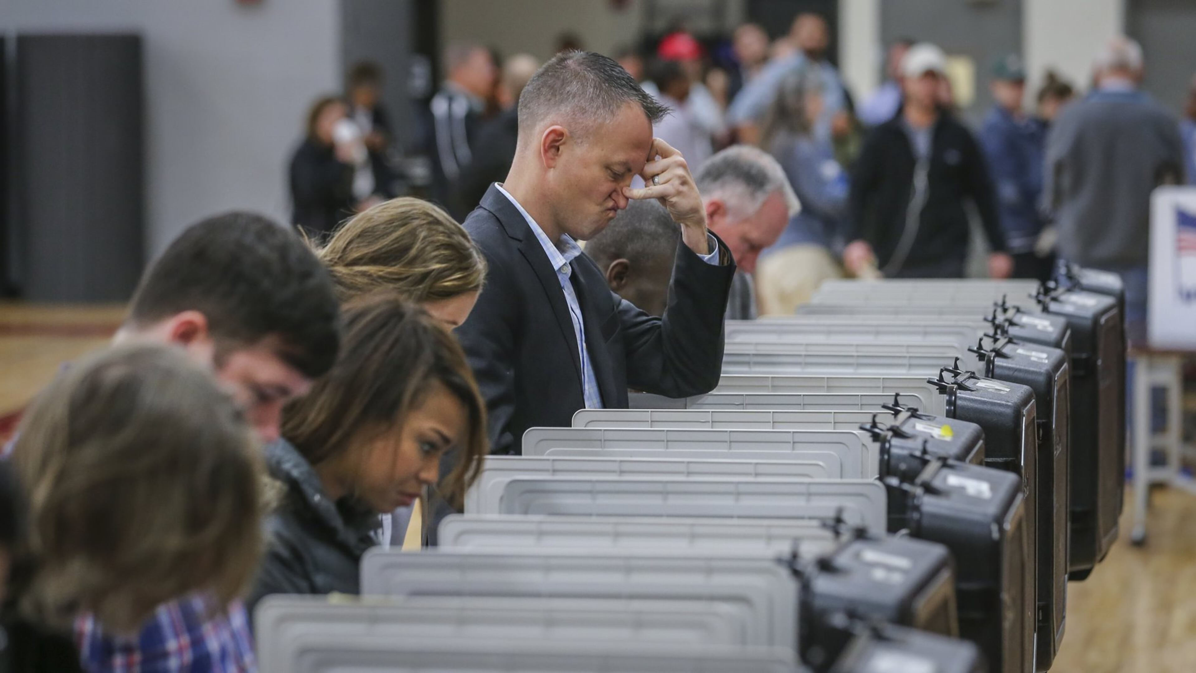 Five Fulton County voters cast their ballots twice. JOHN SPINK /JSPINK@AJC.COM AJC File Photo