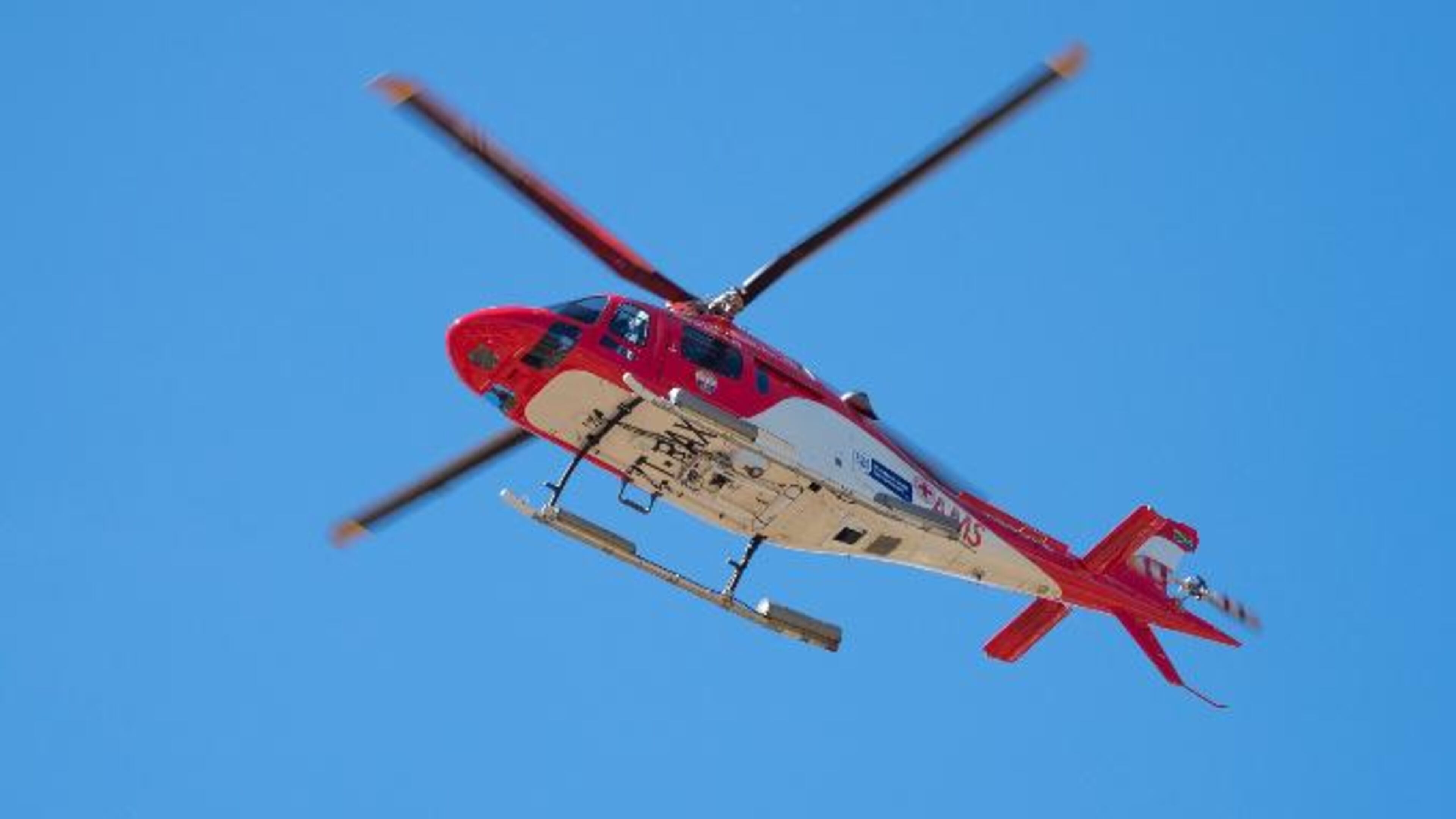 Stock photo of a rescue helicopter.