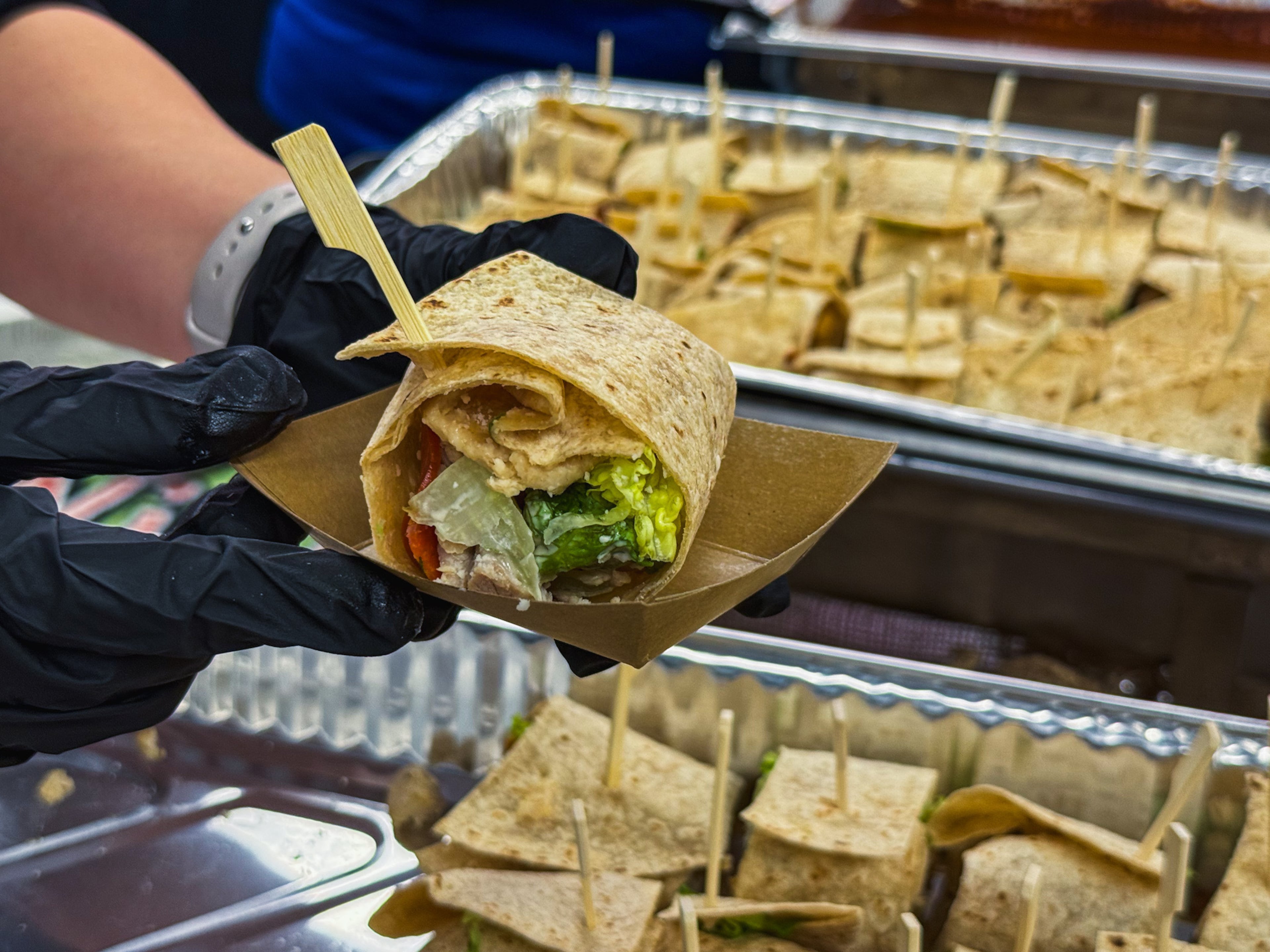 The Caesaroni wrap was a play on a Caesar salad wrap with an extra flavor boost from pepperoni. (Henri Hollis/AJC)