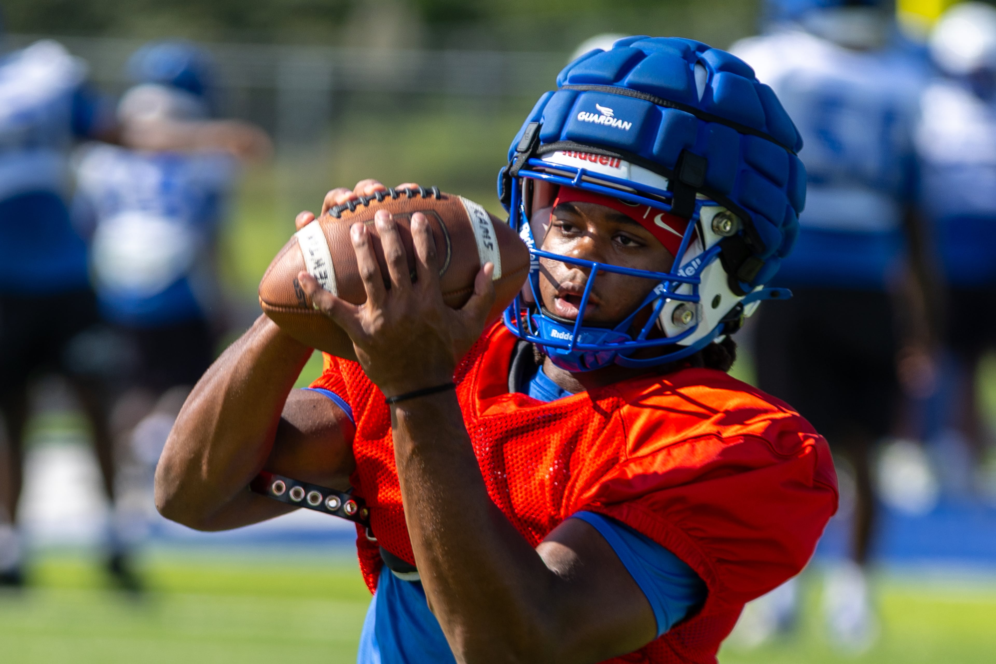 Newton High 4-star running back Kevin Hartsfield is the consensus No. 1 RB prospect nationally in the 2028 class. He's already totaled up 2,026 yards on 12.9 yards per carry with 20 touchdowns in his first two varsity seasons. (Jeff Sentell/DawgNation)