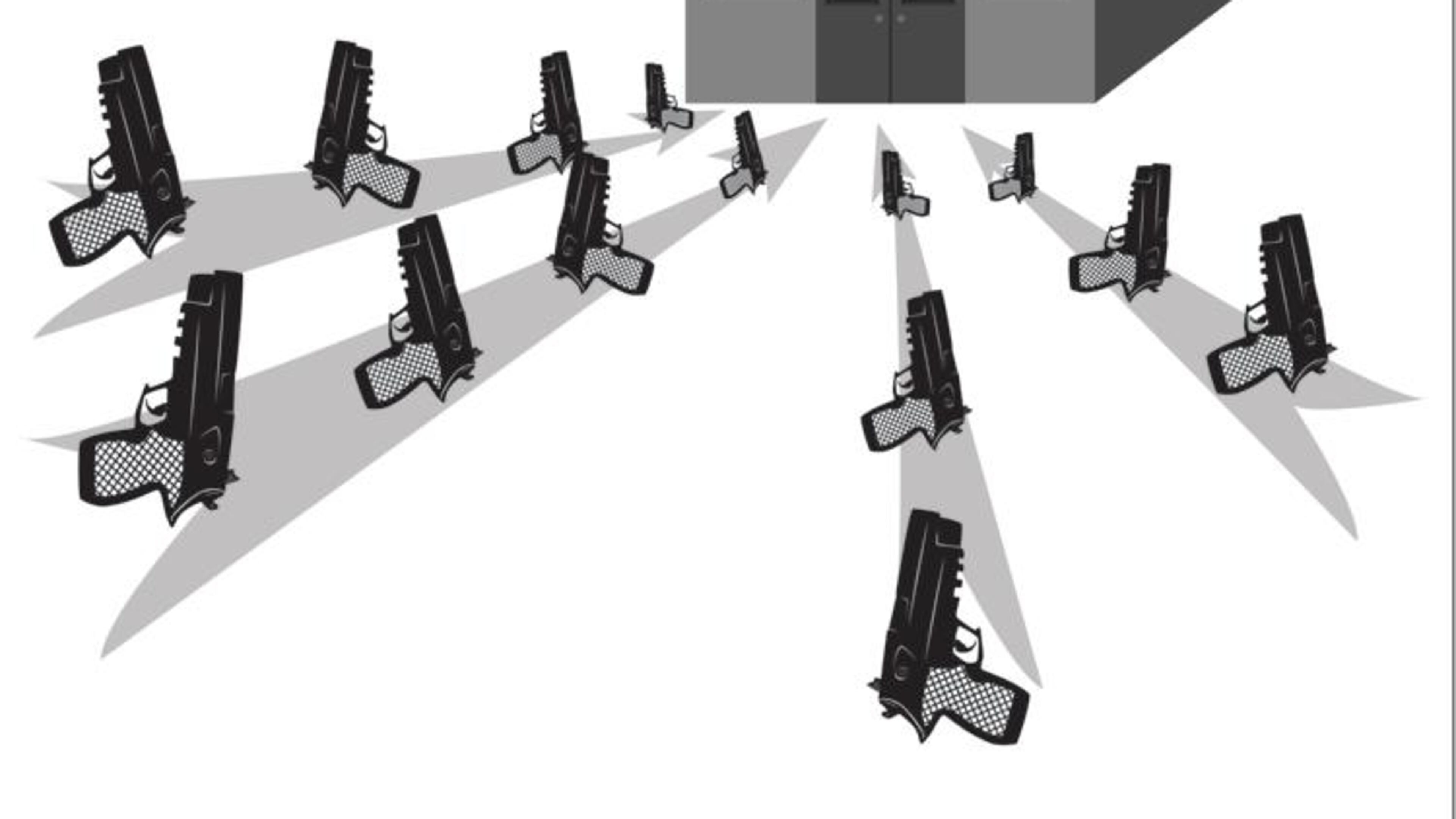 caitlin Whitehead / SCAD-Atlanta Electronic Professor Burns ILLU 410 975 Spring Brook Drive Lawrenceville, GA 30043 caitlin@caitlinwhitehead.com schoolhouse; school, students, guns, safety, child, law, campus, pistol, shooting, education, SCAD, editorial, illustration, 2014 Caitlin Whitehead / SCAD