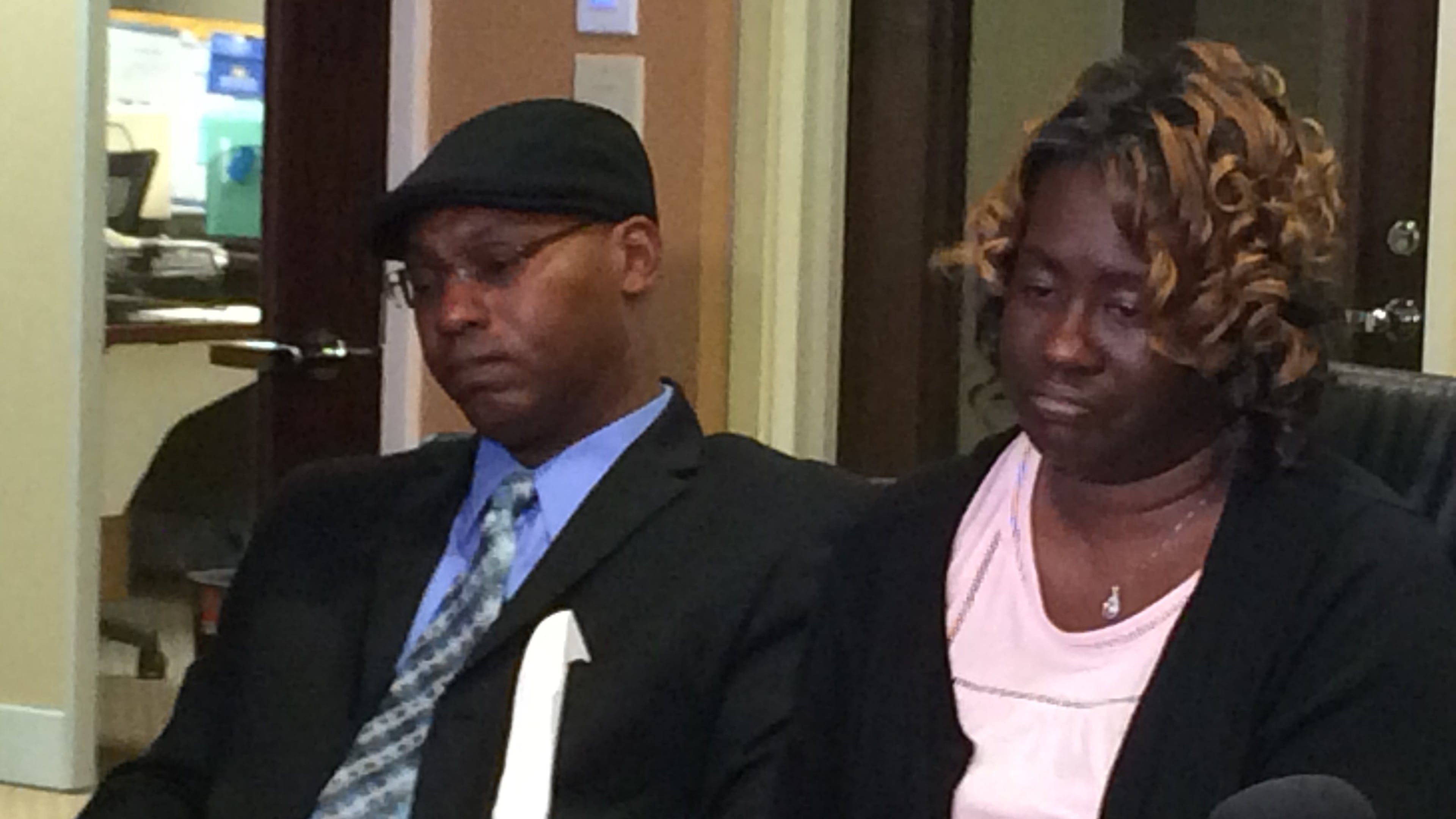 Doug and Joi Partridge spoke about their loved ones who died in a crash in January. (Credit: RAISA HABERSHAM / RAISA.HABERSHAM@AJC.COM)