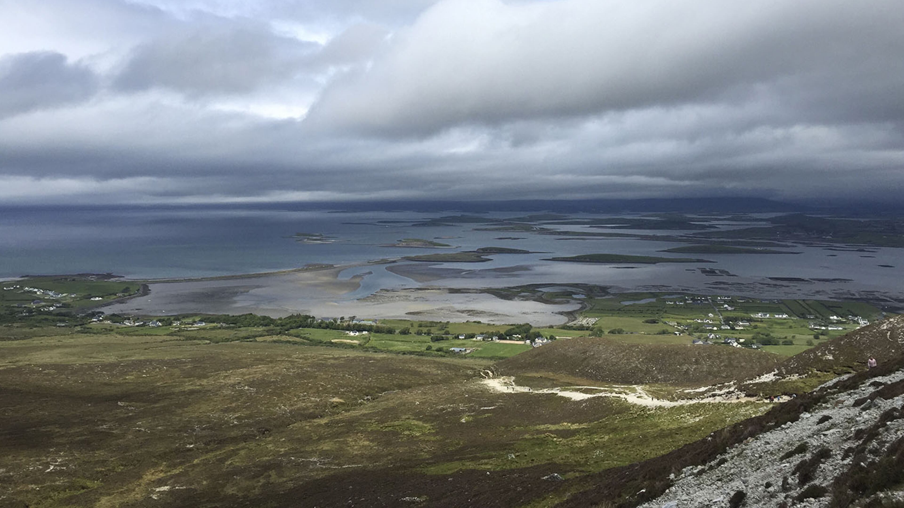 The islands of Clew Bay as seen from partially up Croagh Patrick. (Sarah de Crescenzo/Orange County Register/TNS)