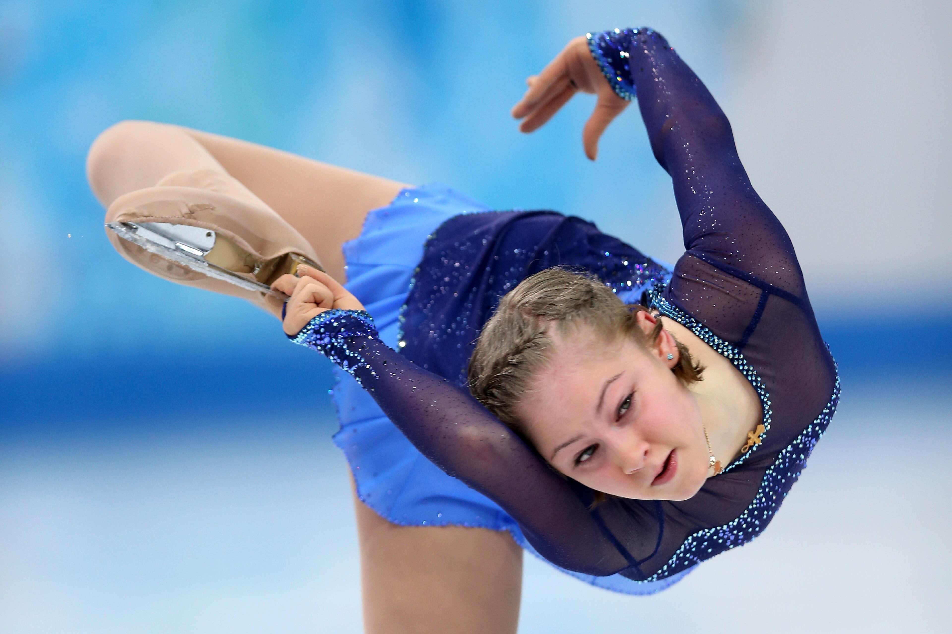 SOCHI, RUSSIA - FEBRUARY 19: Yulia Lipnitskaya of Russia competes in the Figure Skating Ladies' Short Program on day 12 of the Sochi 2014 Winter Olympics at Iceberg Skating Palace on February 19, 2014 in Sochi, Russia. (Photo by Matthew Stockman/Getty Images)