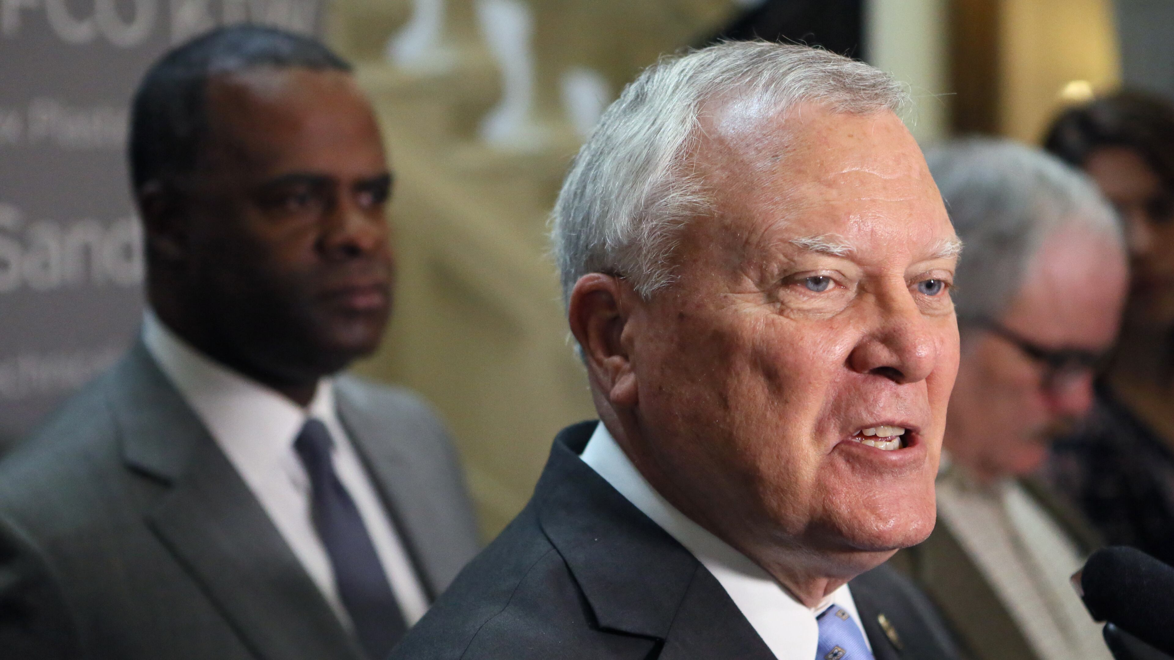 Gov. Nathan Deal stands with Atlanta Mayor Kasim Reed. Bob Andres, bandres@ajc.com