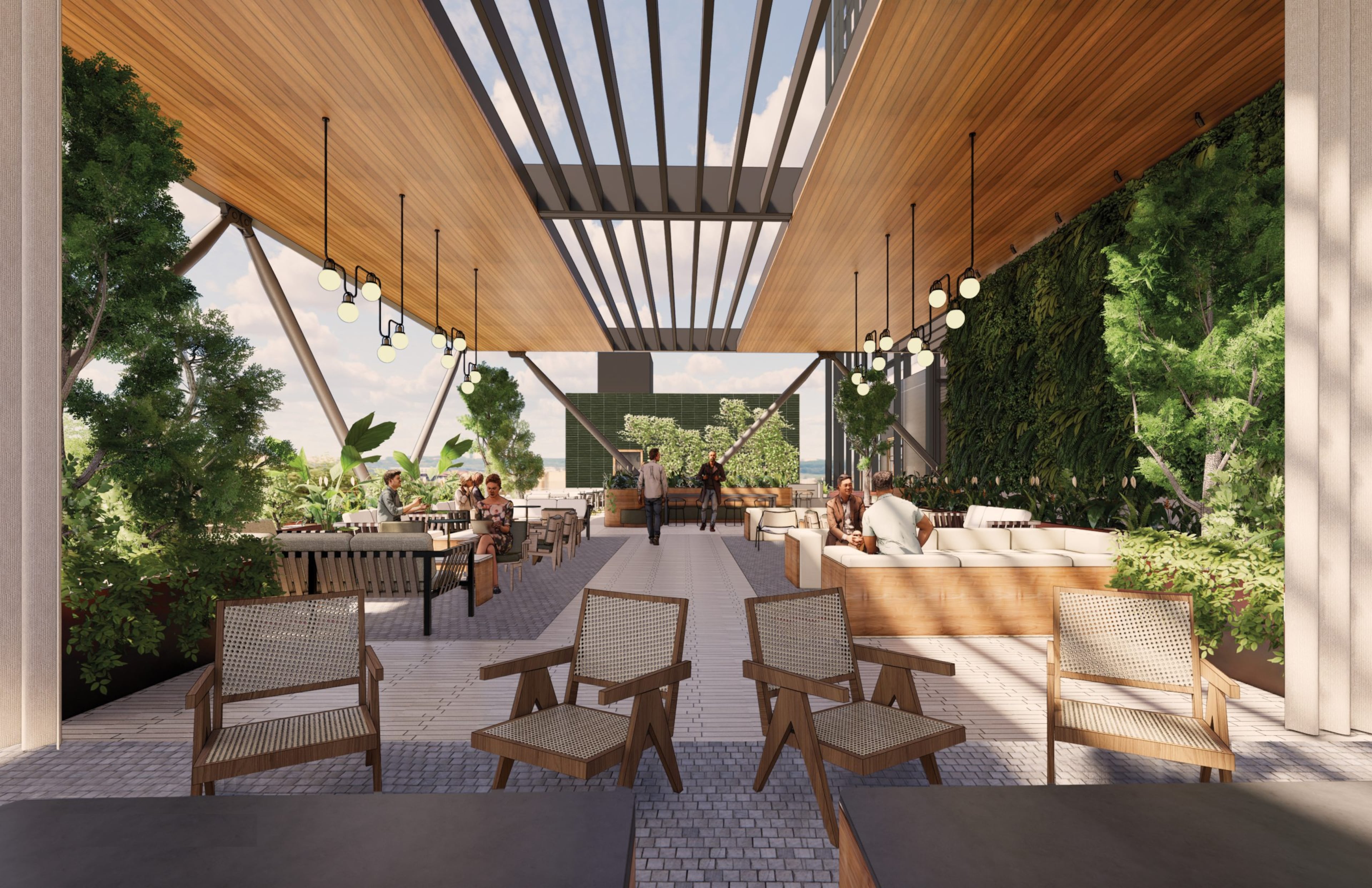 Spring Quarter's buildings will also incorporate terraces and greenspace.