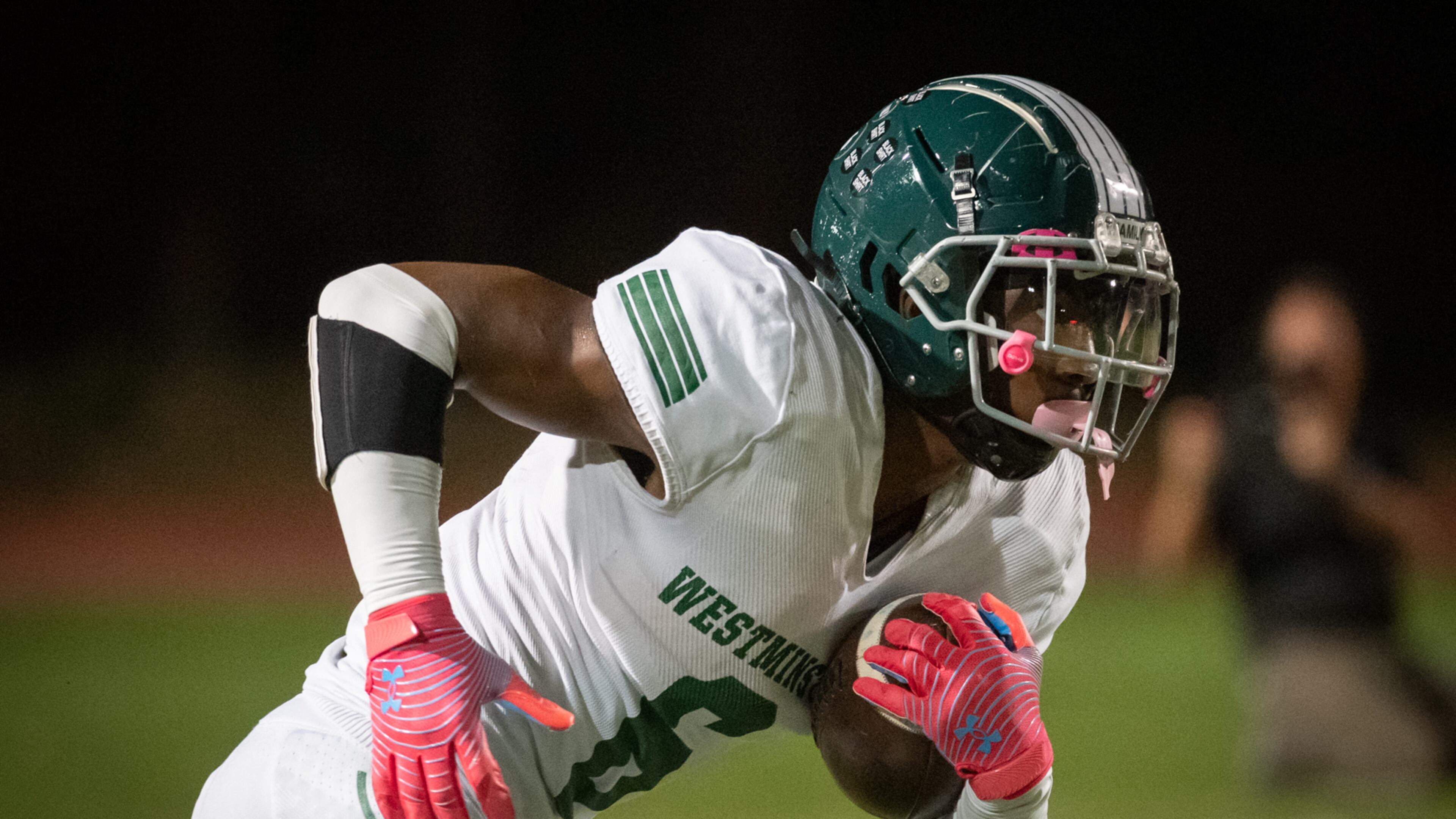 Westminster HS versus Stephenson HS at James Hallford Stadium, Friday night, October 7, 2022 (Photo Jamie Spaar for The Atlanta Journal-Constitution)