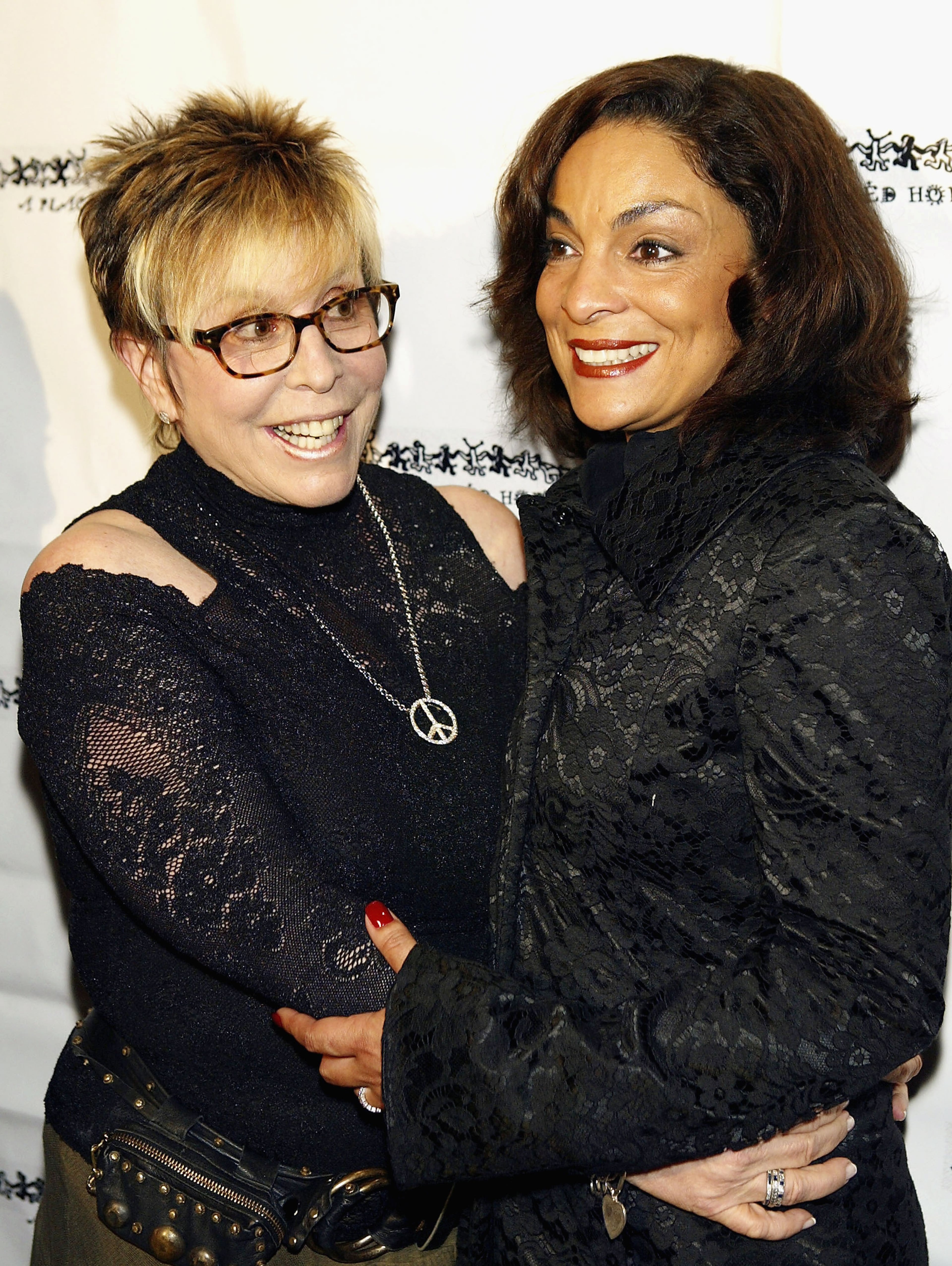 APCH Founder Debrah Constance (L) and actress Jasmine Guy pose at the 11th Annual "Gala For The Children" to benefit A Place Called Home at the Beverly Hilton Hotel, on October 28, 2004 in Beverly Hills, California. (Photo by Kevin Winter/Getty Images)