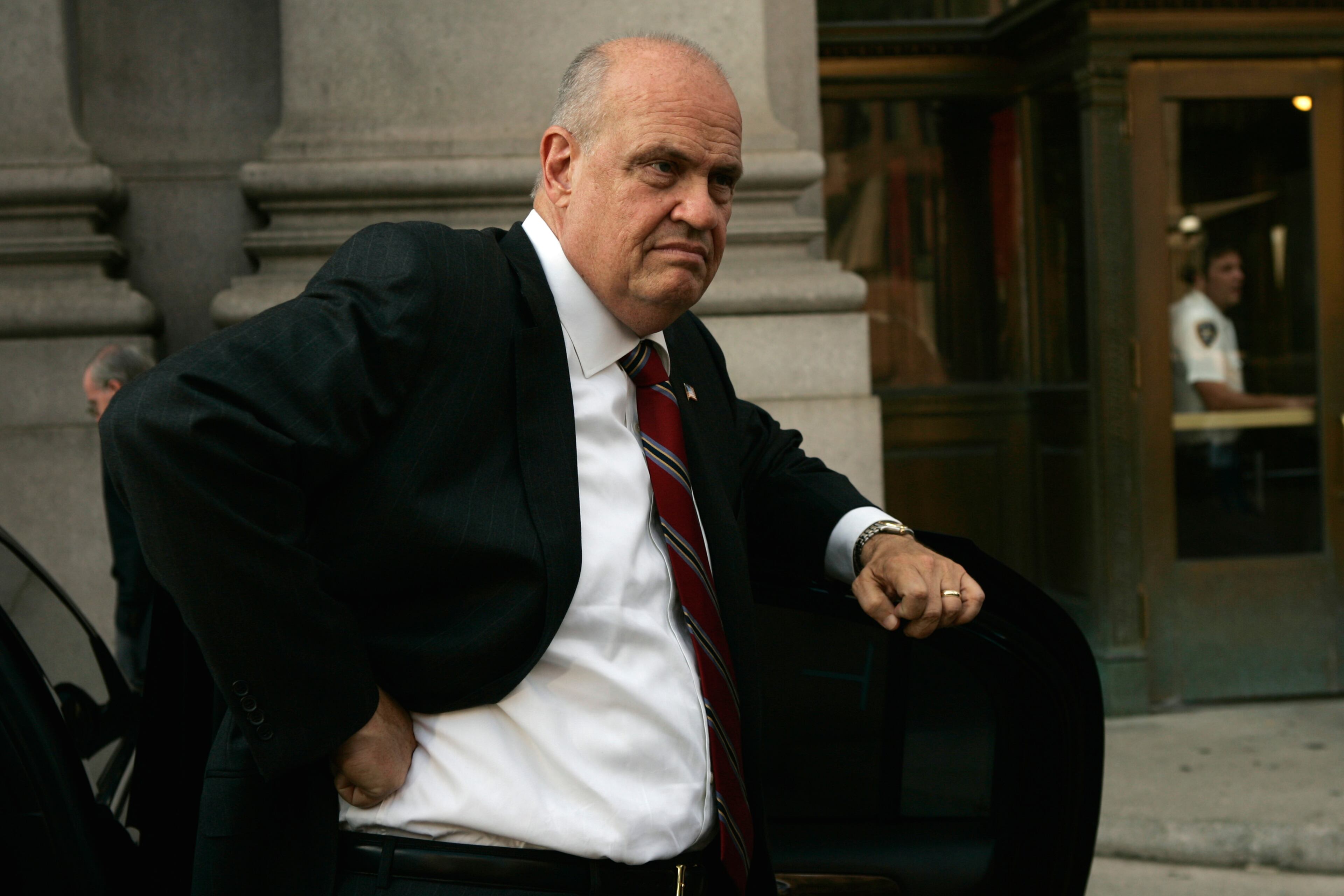 LAW & ORDER -- "Bible Story" Episode 11 -- Aired 12/07/05 --Pictured: Fred Dalton Thompson as D.A. Arthur Branch (Photo by Will Hart/NBC/NBCU Photo Bank via Getty Images)