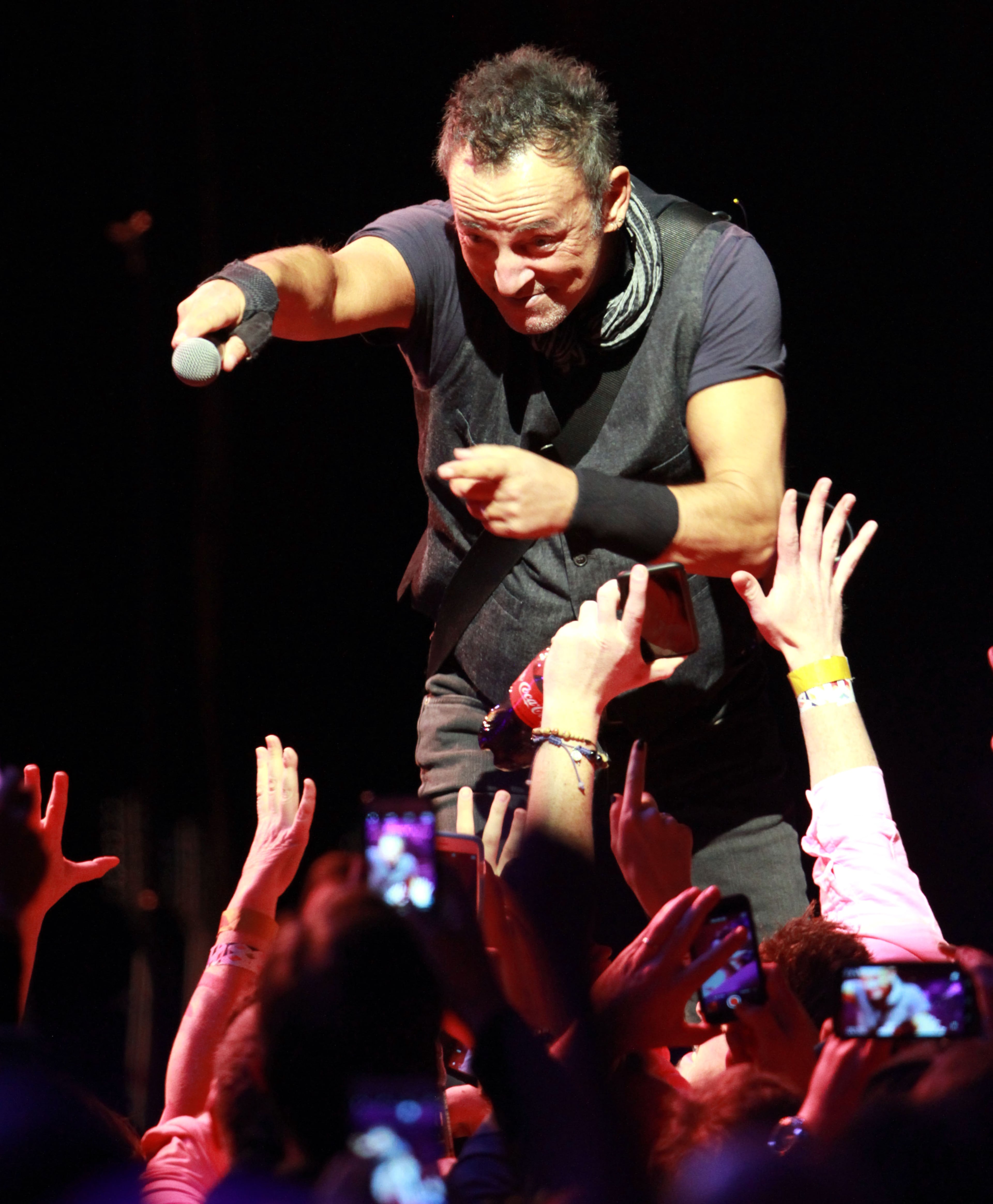 The stage might be a little quieter during Springsteen's Broadway run of solo shows. Photo: Robb Cohen Photography & Video/www.RobbsPhotos.com