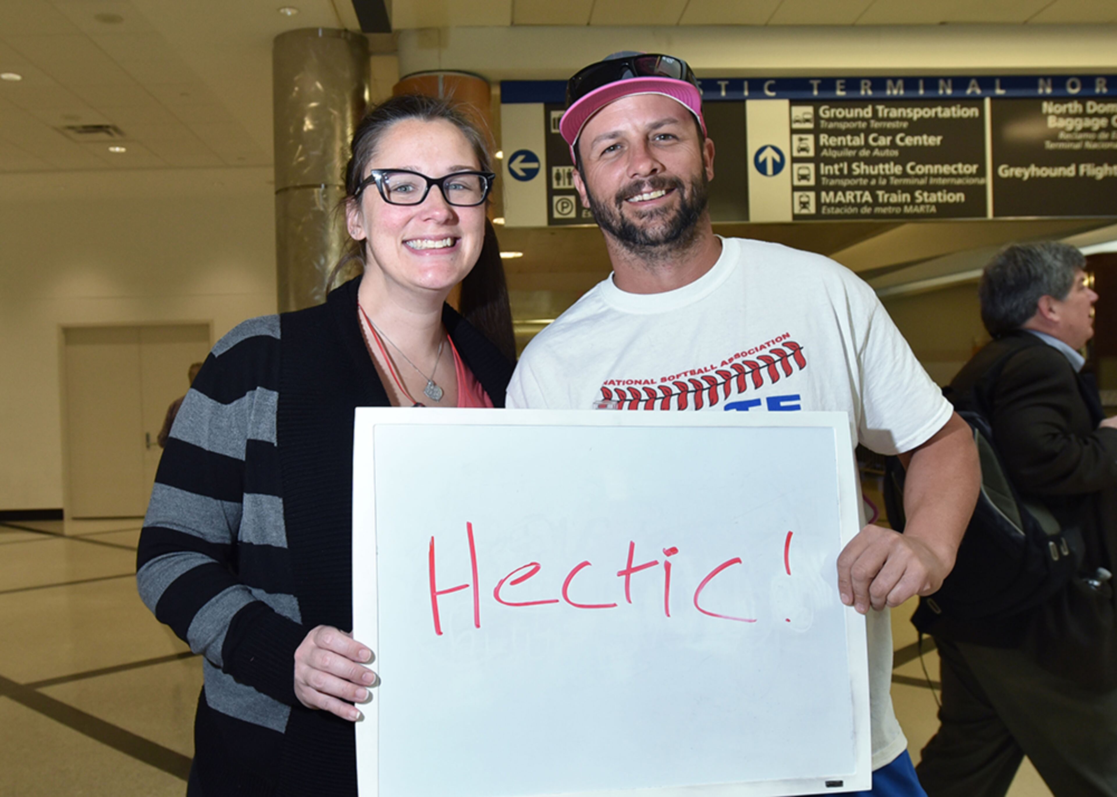 Kelly and Kenny Dahl, of Buckhead agree on "Hectic." (HYOSUB SHIN / hshin@ajc.com)