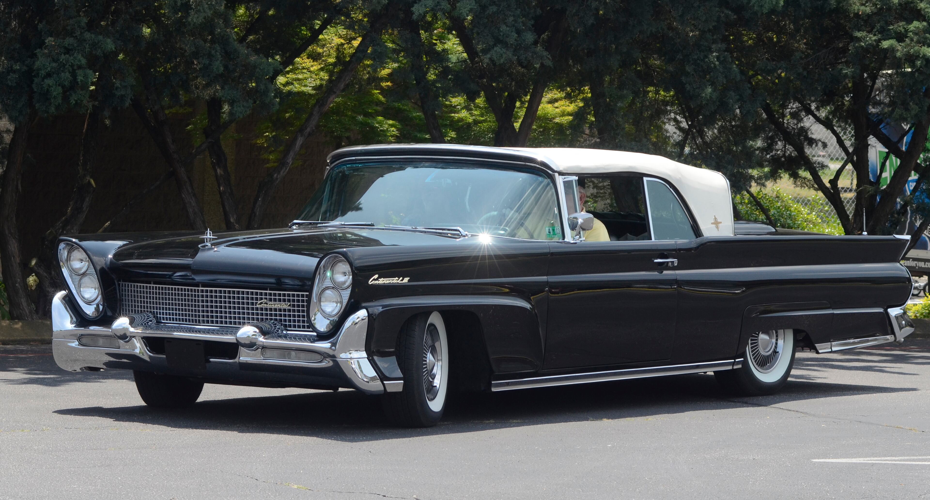 FILE - In this May 16, 2012 file photo, Harvey and Marie Bane roll into the parking lot of the Chattanooga Choo Choo in a 1958 Continental Mark III as they and other enthusiasts gather for the Eastern National Meet of the Lincoln and Continental Owners Club in Chattanooga, Tenn. (AP Photo/Chattanooga Times Free Press, John Rawlston) THE DAILY CITIZEN OUT; NOOGA.COM OUT; CLEVELAND DAILY BANNER OUT; LOCAL INTERNET OUT