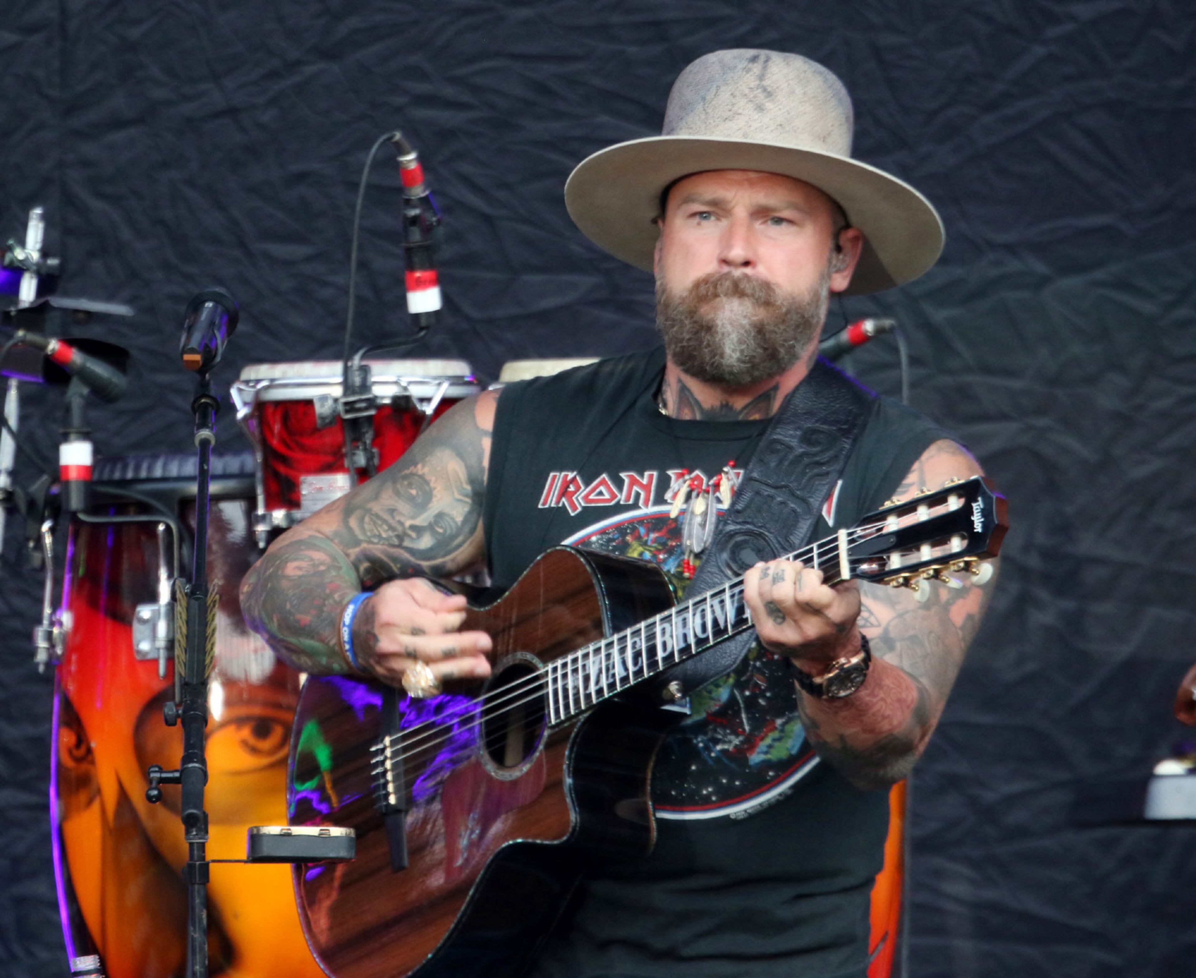The Zac Brown Band entertained a large Truist Park crowd on Friday, June 17, 2022, on their Out in the Middle tour. (Photo: Robb Cohen for The Atlanta Journal-Constitution)