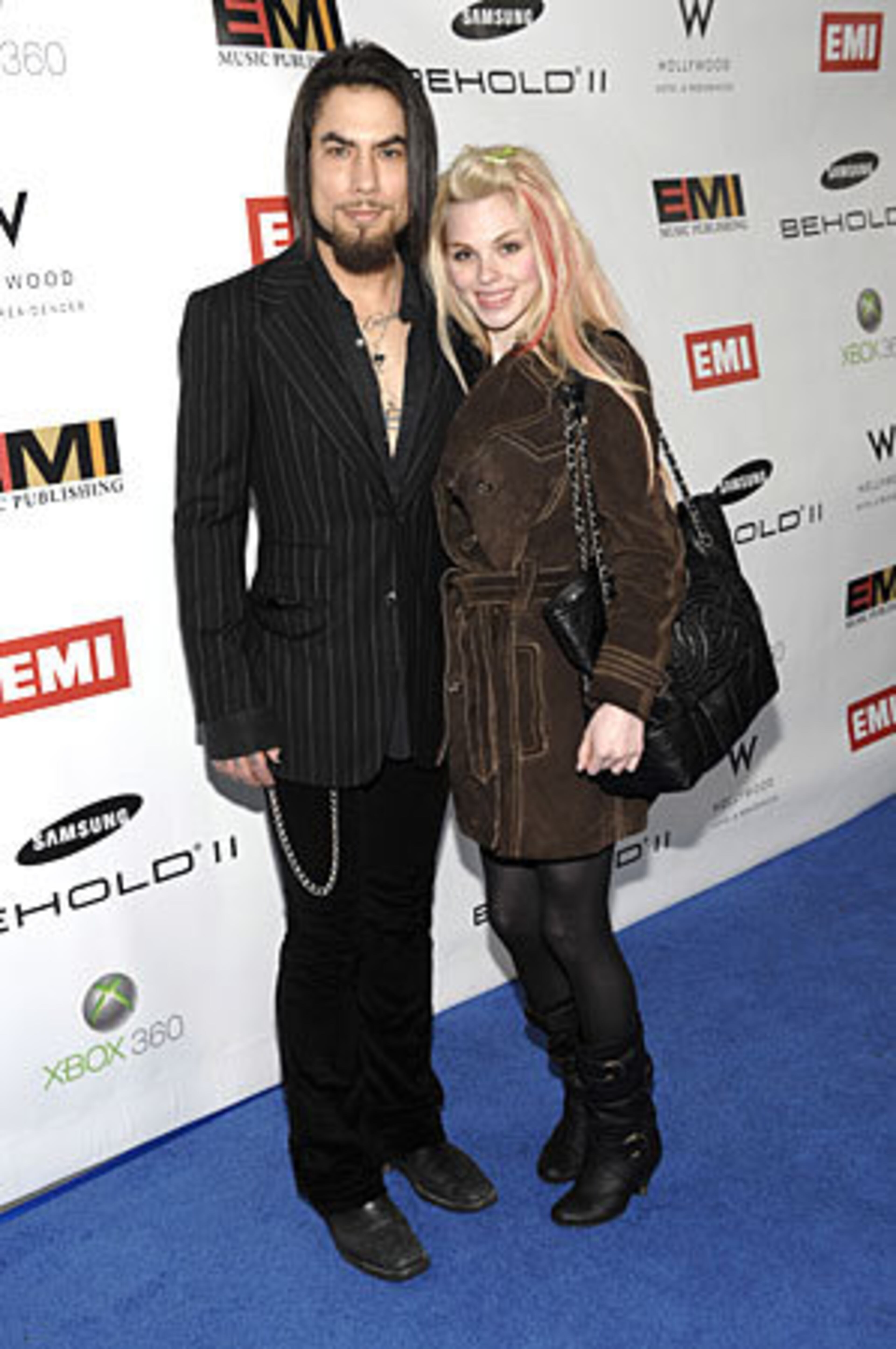 Dave Navarro, left, and Jamie Langforth.