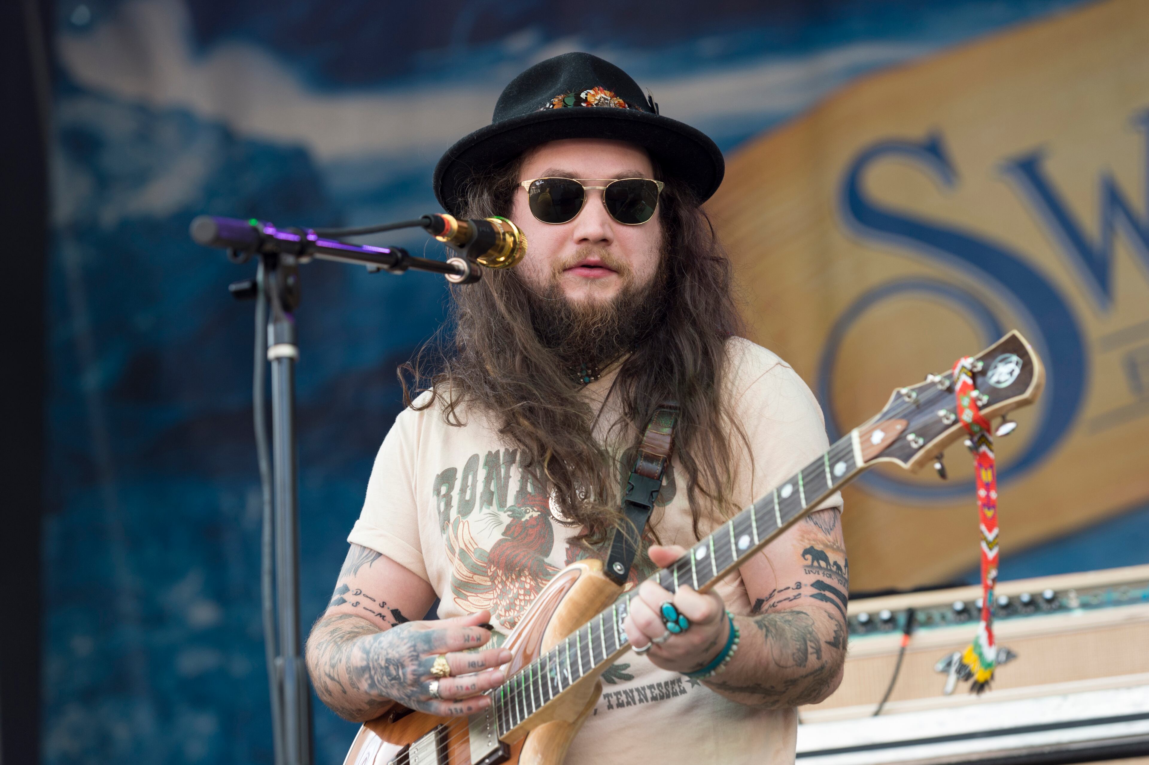 April 21, 2017, Atlanta - The band Twiddle performs during the SweetWater 420 Fest at Centennial Olympic Park in Atlanta, Georgia, on Friday, April 21, 2017. (DAVID BARNES / DAVID.BARNES@AJC.COM)