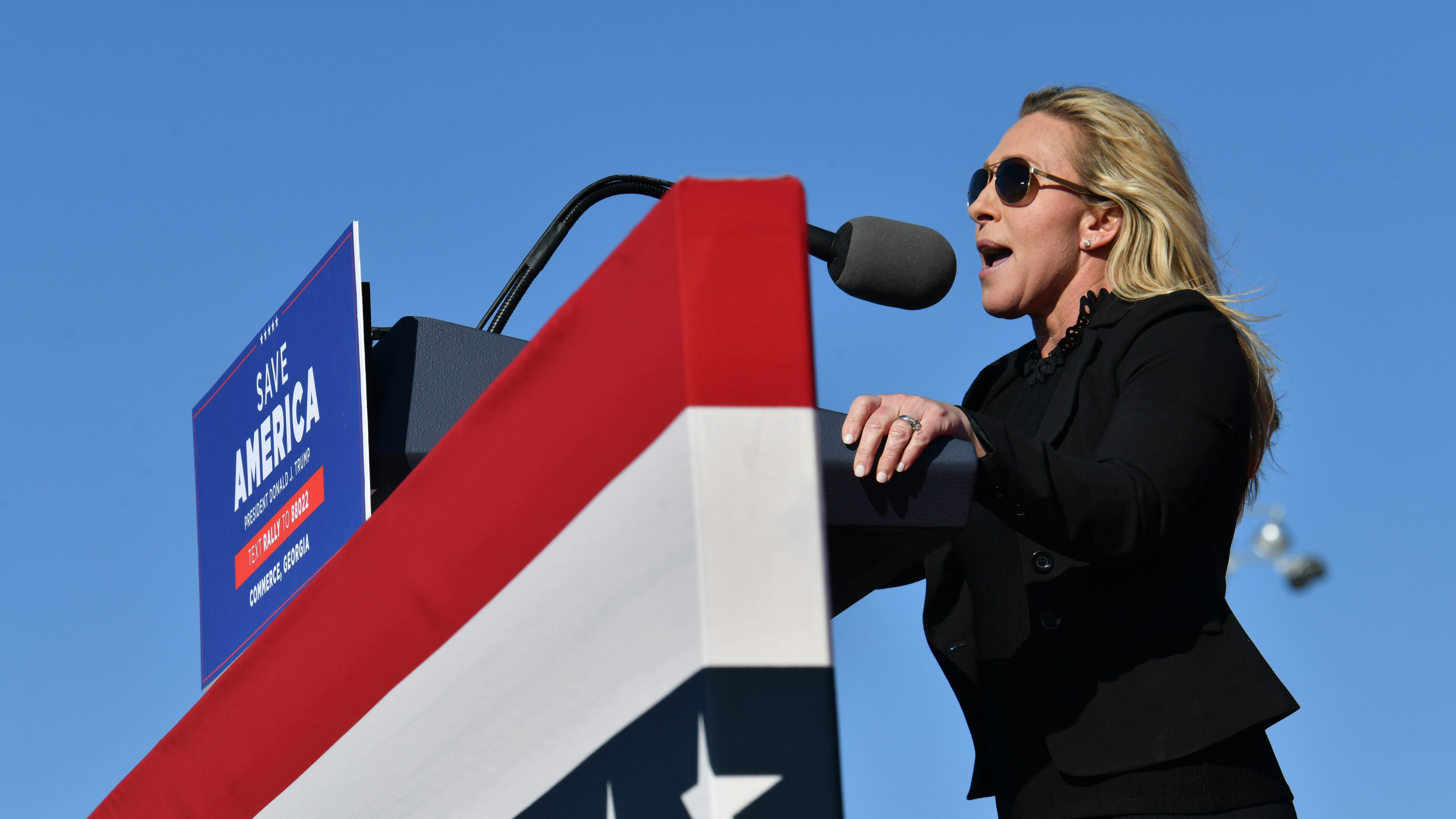 A federal district judge allowed a lawsuit to proceed that aims to remove U.S. Rep. Marjorie Taylor Greene from the ballot, alleging that the congresswoman's actions leading up to and on the day of the U.S. Capitol riot on Jan. 6, 2021, make her ineligible to serve under a provision in the 14th Amendment to the Constitution. (Hyosub Shin / Hyosub.Shin@ajc.com)