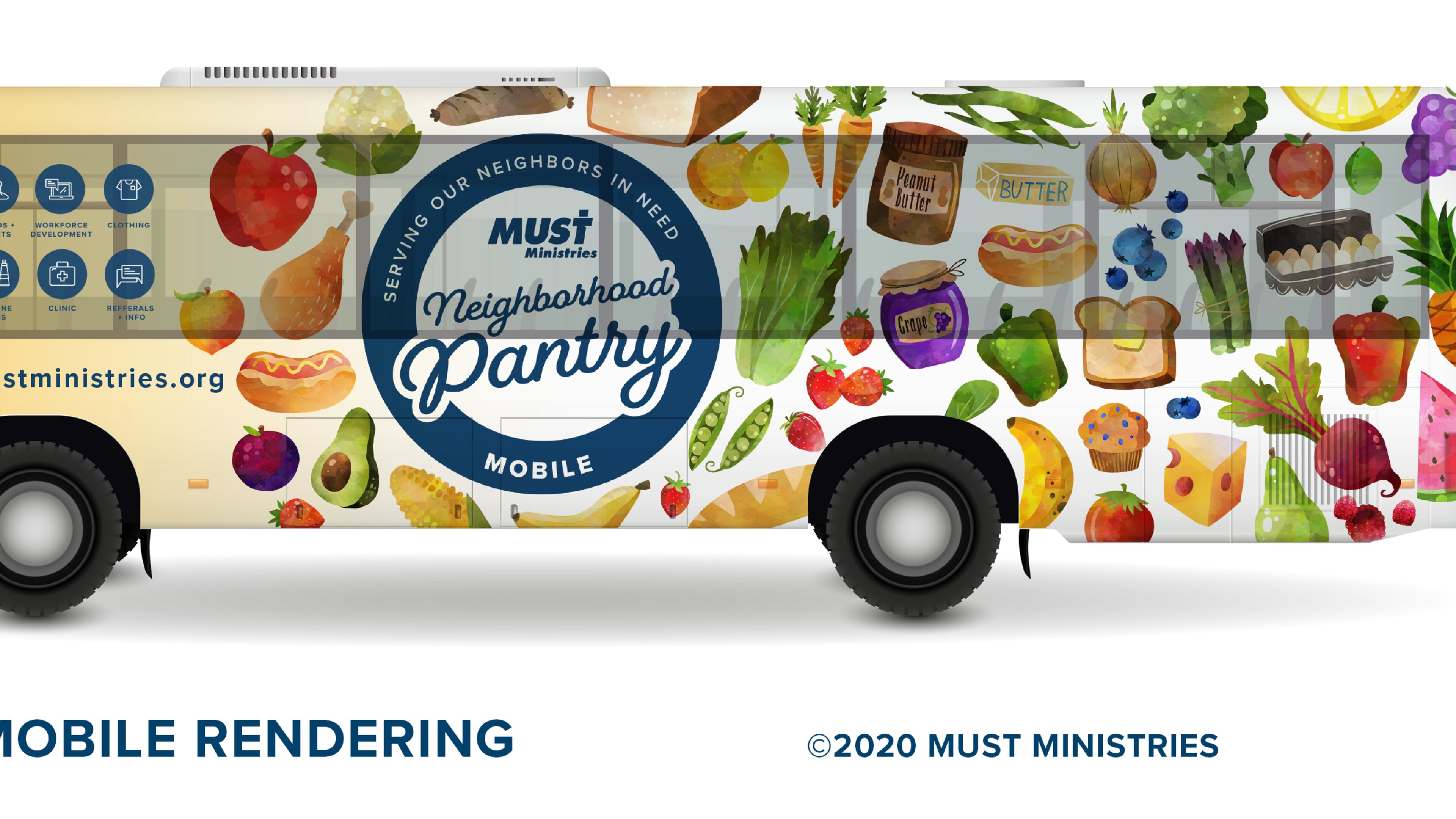 Based in Marietta, MUST Ministries is seeking funds to buy a school bus that can be transformed into a Neighborhood Mobile Pantry. The bus would be used to bring food closer to those in need who have no transportation to a food pantry or a grocery store.